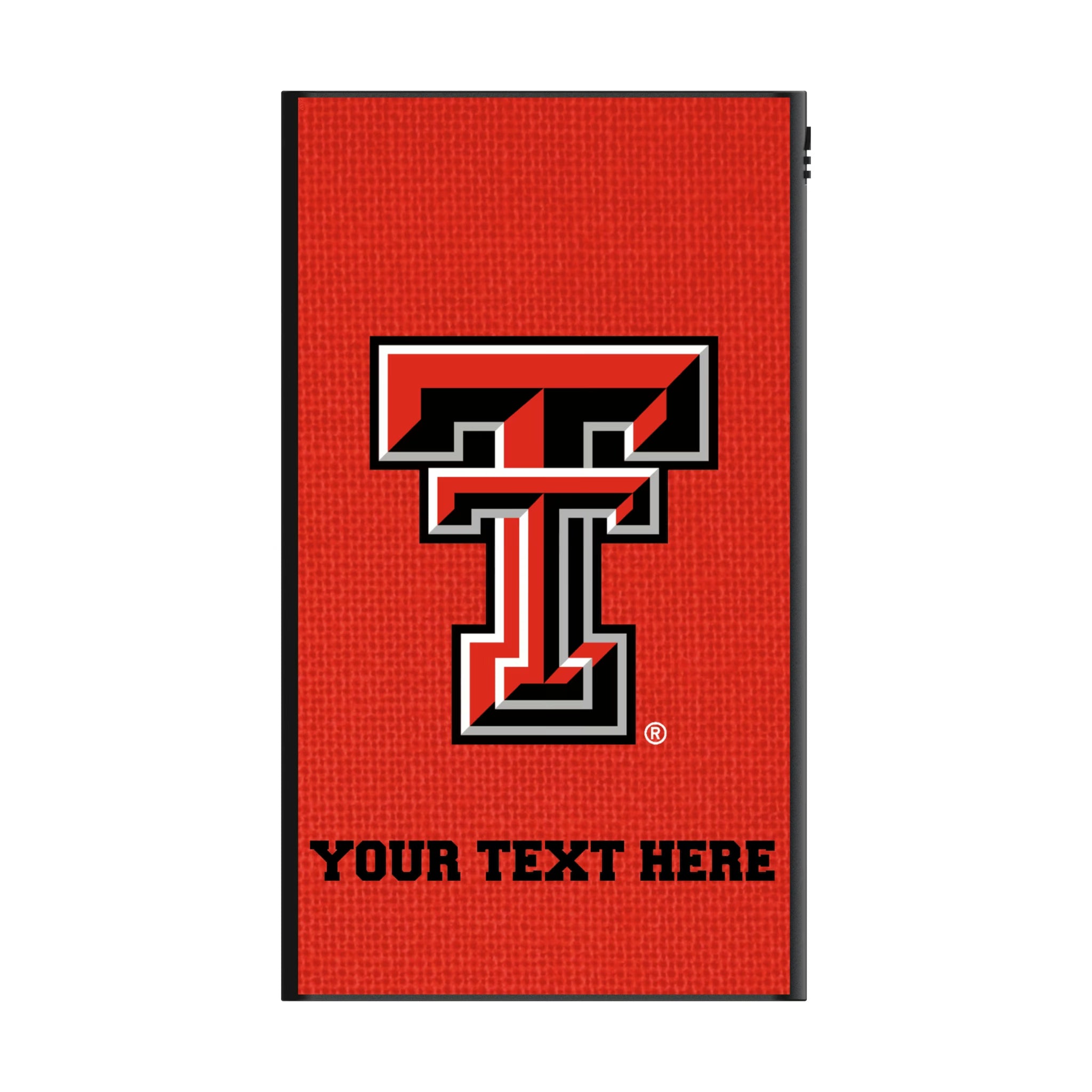 Texas Tech Red Raiders Personalized Solid 5000mAh Flat Powerbank