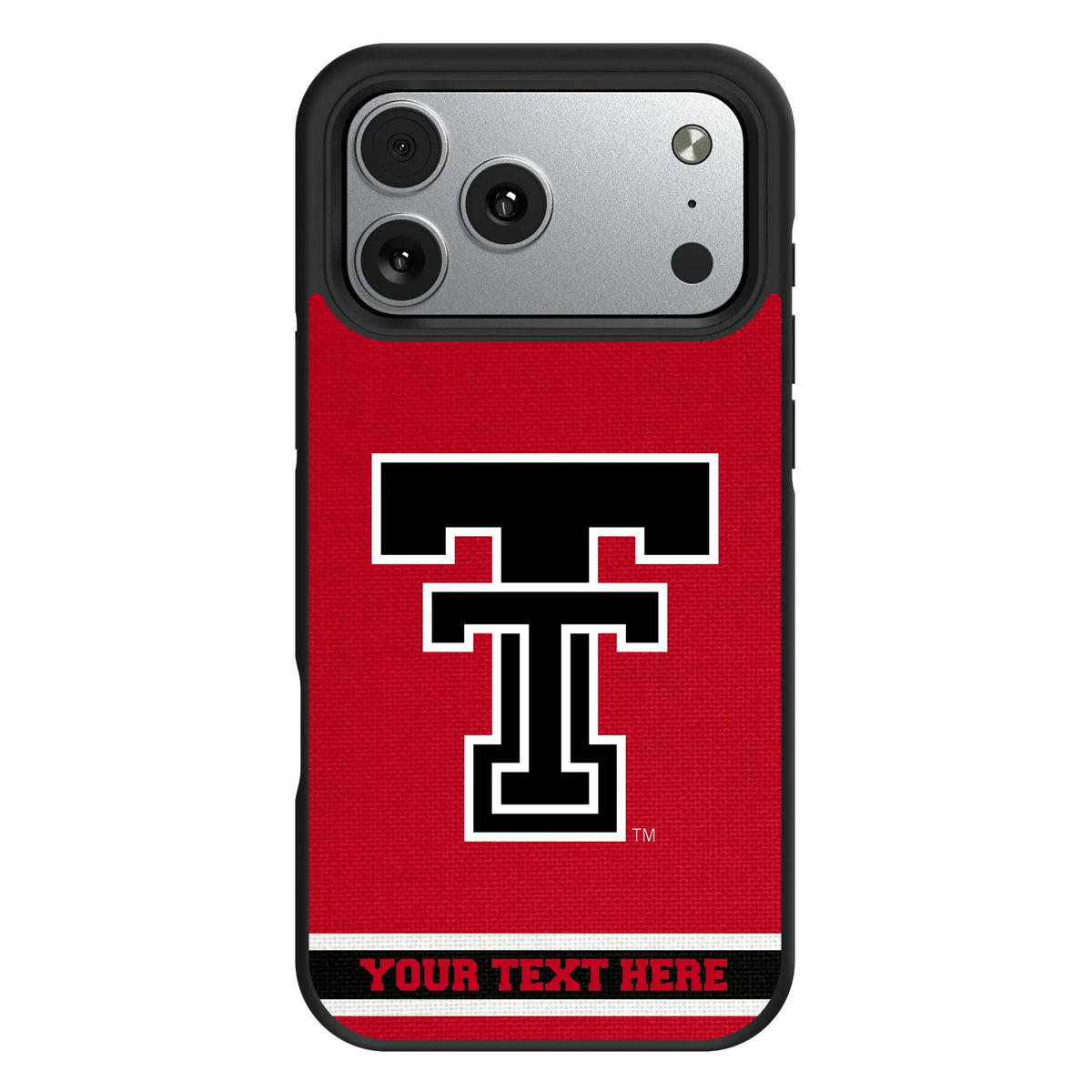 Texas Tech Red Raiders Personalized Stripe iPhone Bump Phone Case for Apple iPhone#Device_iPhone 17 Pro Max