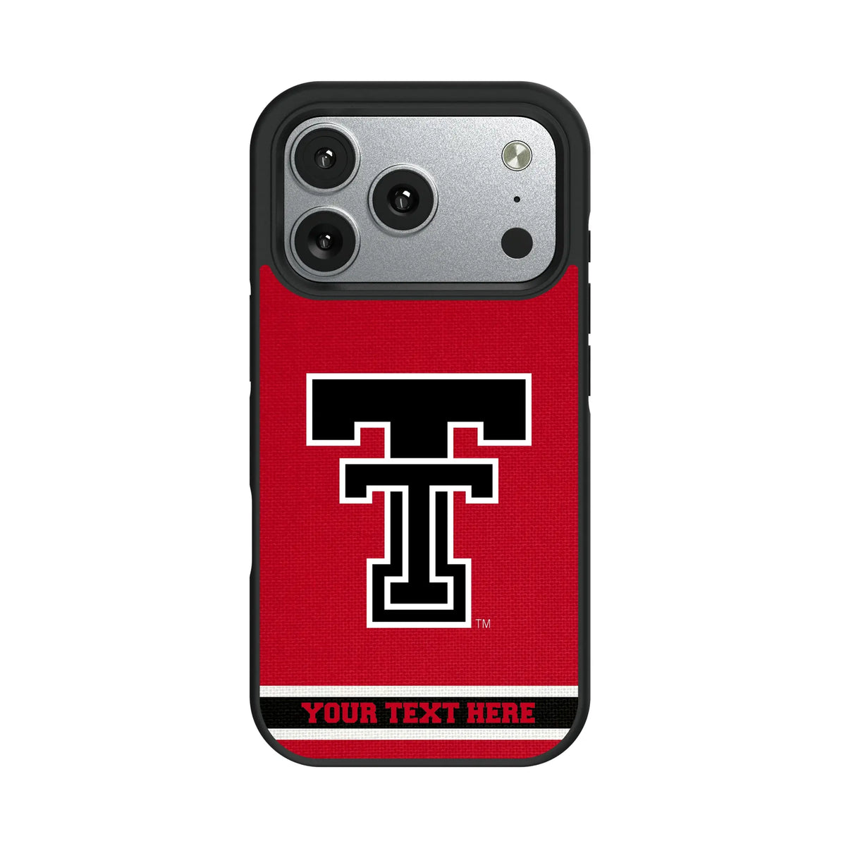 Texas Tech Red Raiders Personalized Stripe iPhone Bump Phone Case for Apple iPhone#Device_iPhone 17 Pro