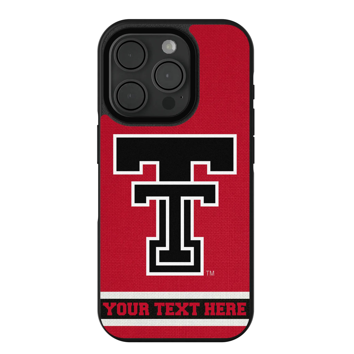 Texas Tech Red Raiders Personalized Stripe iPhone Bump Phone Case for Apple iPhone