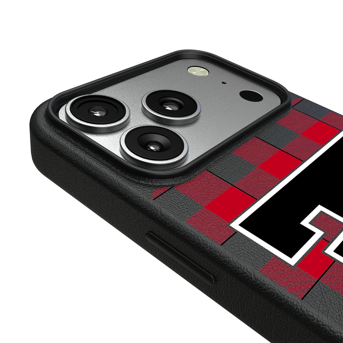 Texas Tech Red Raiders Plaid iPhone MagSafe Compatible Phone Case for Apple iPhone - Detail#Device_iPhone 17 Pro