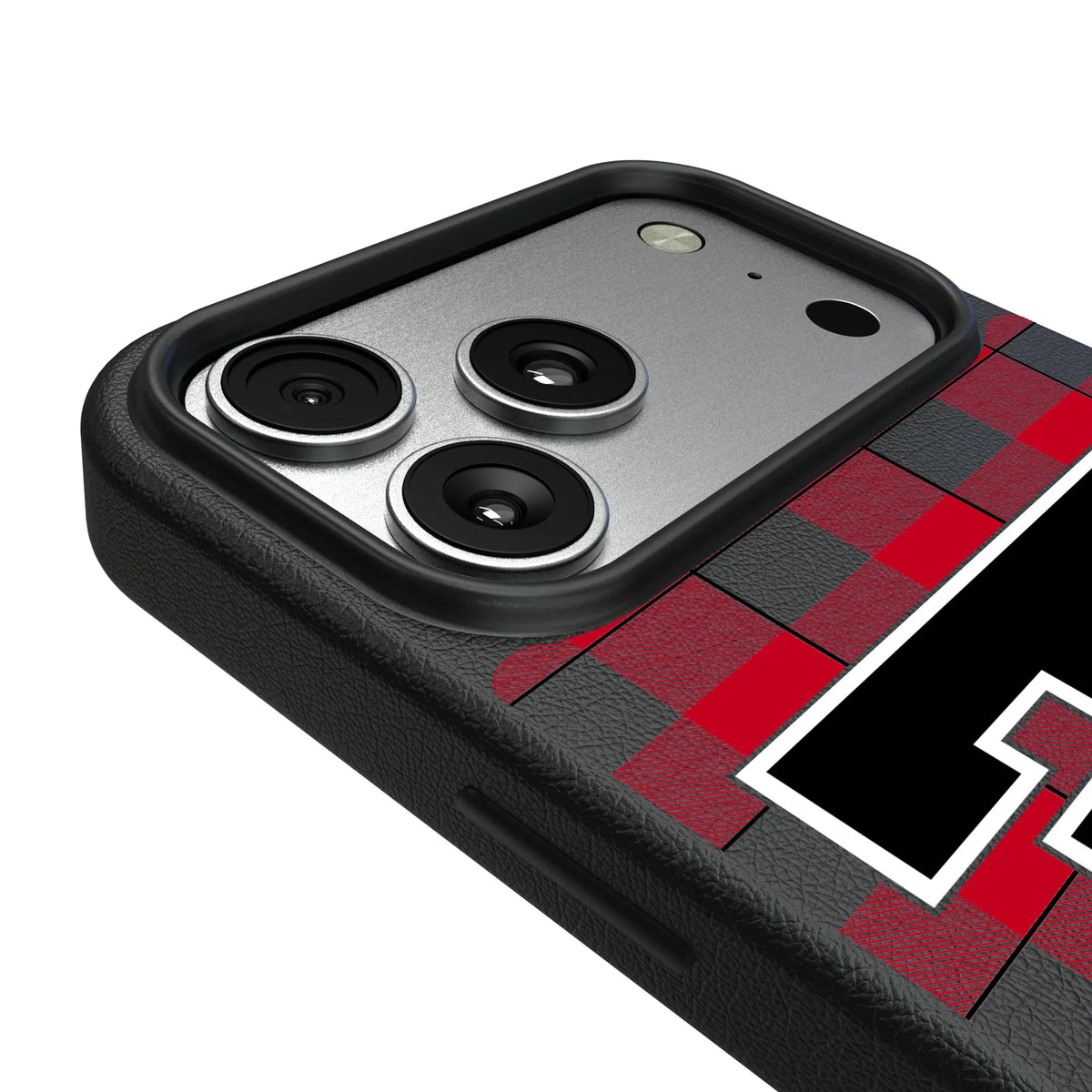 Texas Tech Red Raiders Plaid iPhone MagSafe Compatible Phone Case for Apple iPhone - Detail#Device_iPhone 17 Pro Max