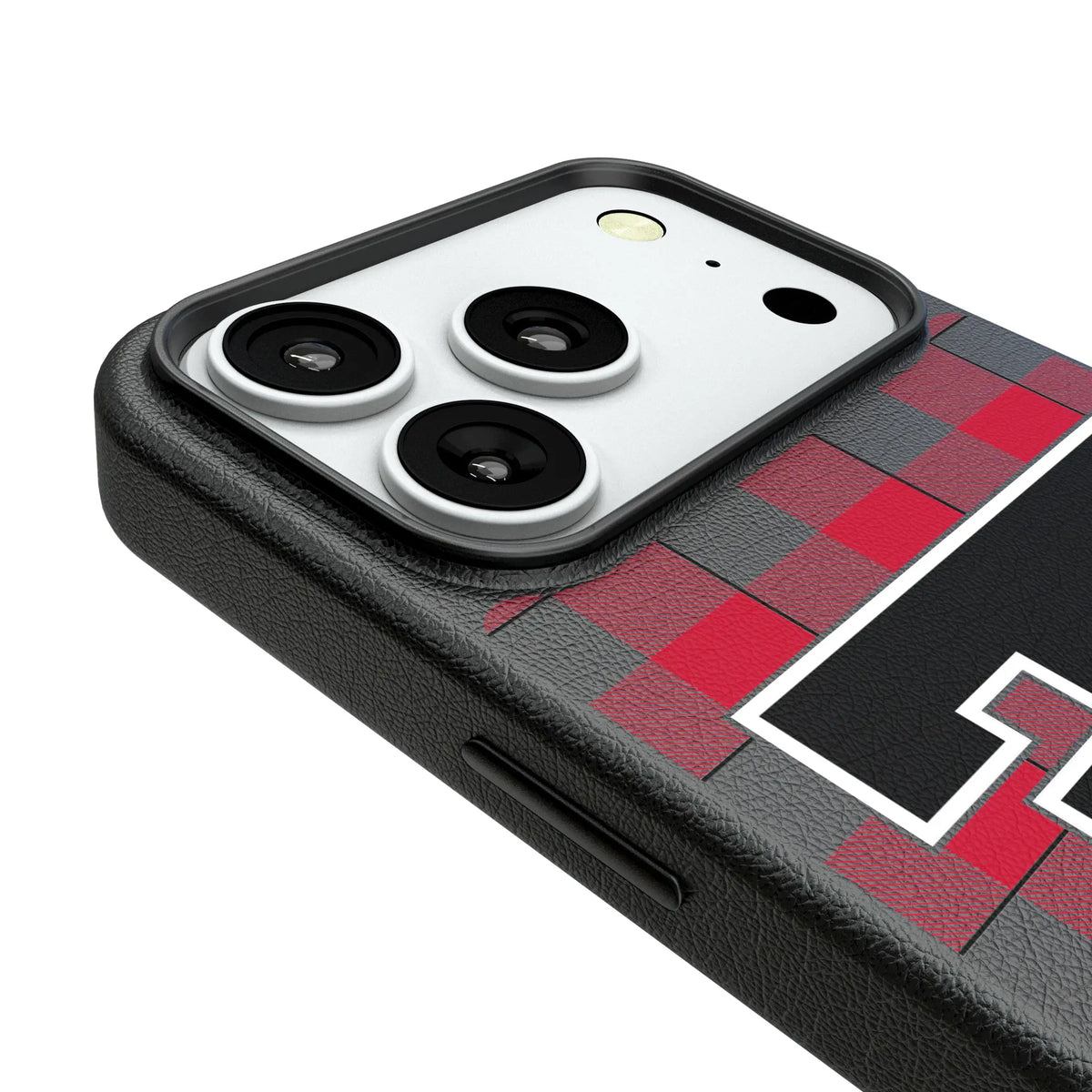 Texas Tech Red Raiders Plaid iPhone MagSafe Compatible Phone Case for Apple iPhone - Detail#Device_iPhone 18 Pro