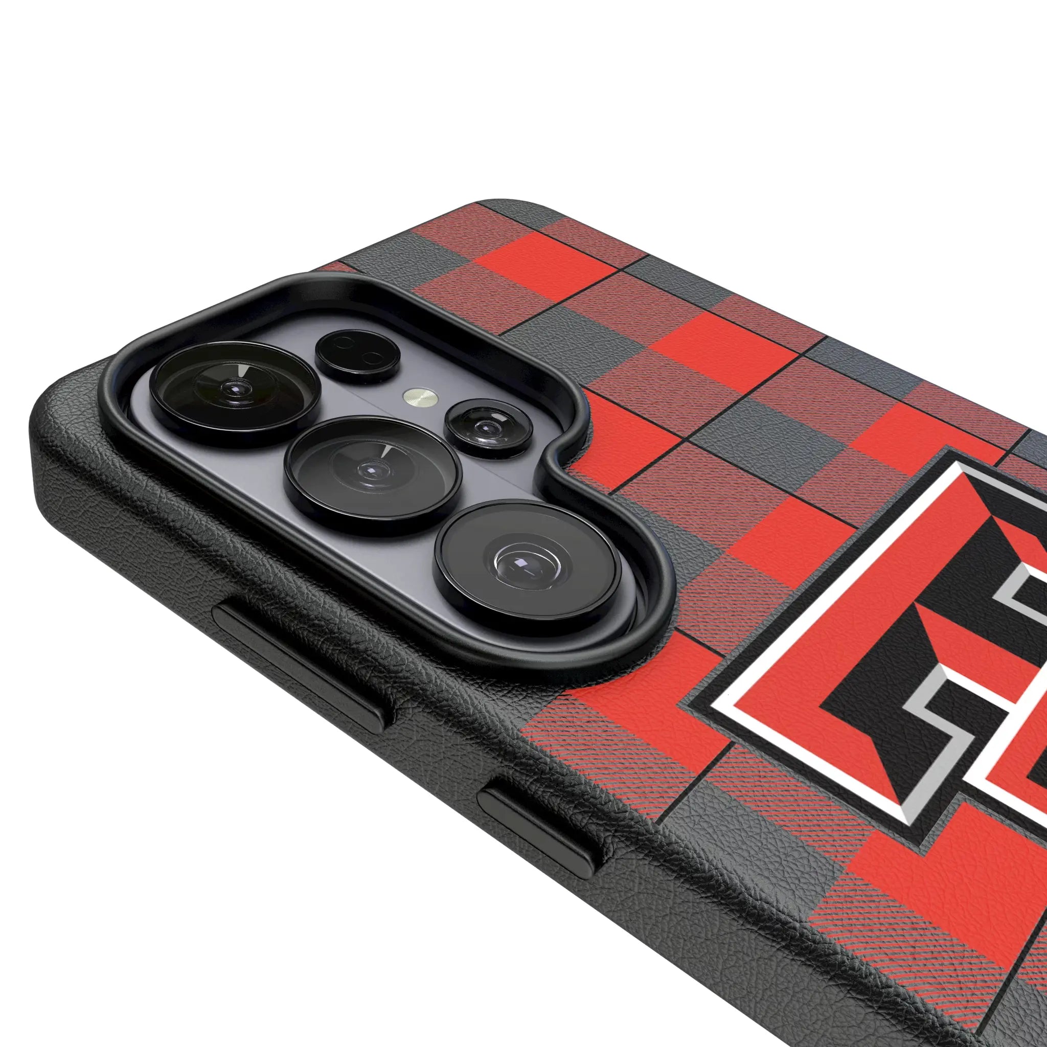 Texas Tech Red Raiders Plaid Galaxy MagSafe Compatible Phone Case for Samsung Galaxy - Detail#Device_Galaxy S26 Ultra