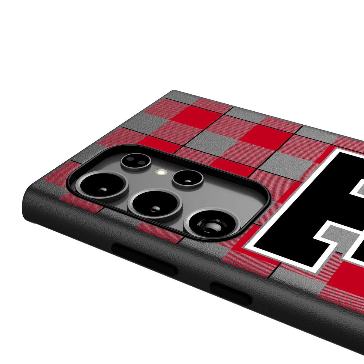 Texas Tech Red Raiders Plaid Galaxy MagSafe Compatible Phone Case for Samsung Galaxy - Detail#Device_Galaxy S26 Ultra