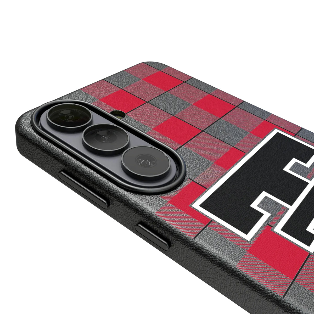 Texas Tech Red Raiders Plaid Galaxy MagSafe Compatible Phone Case for Samsung Galaxy - Detail#Device_Galaxy S26 Plus