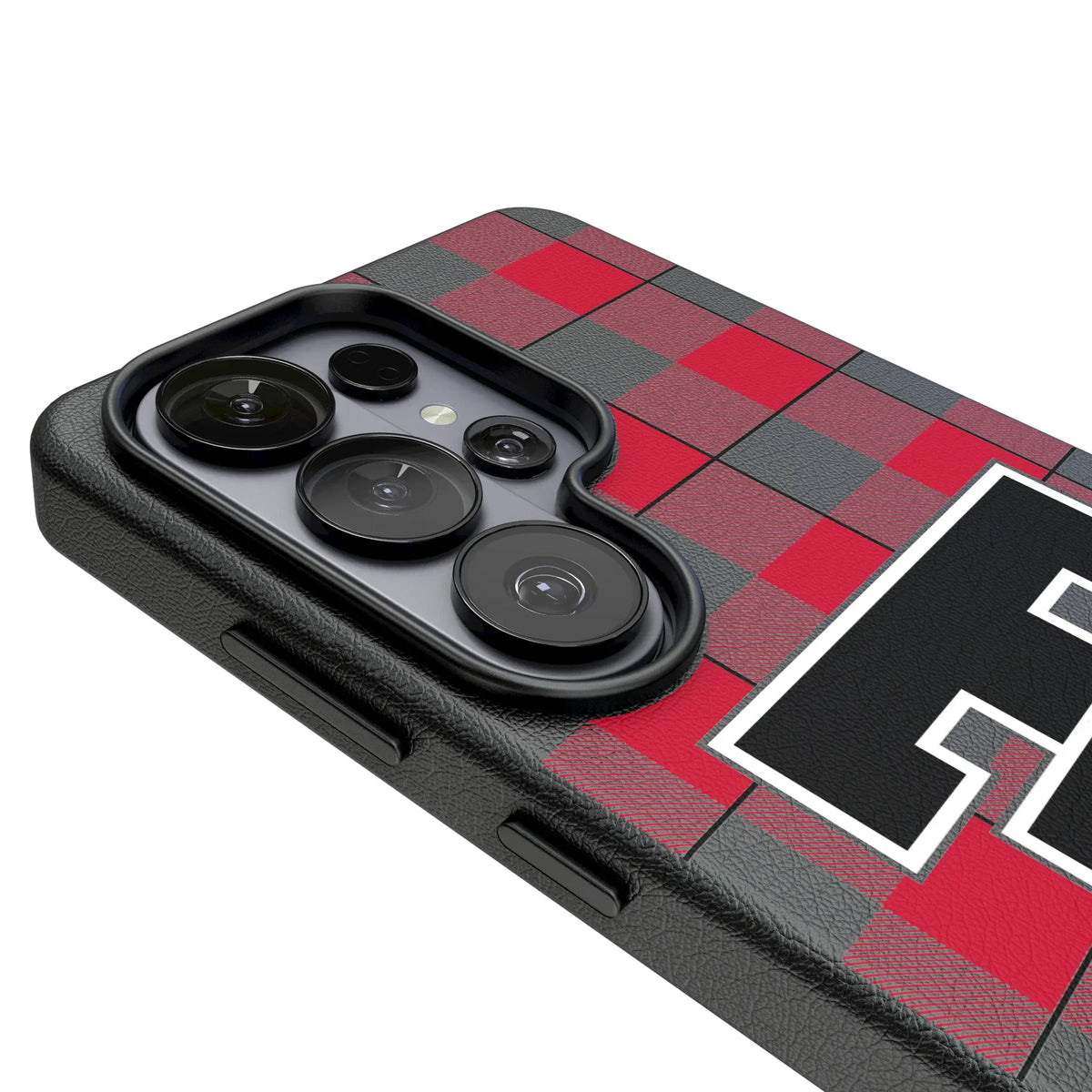 Texas Tech Red Raiders Plaid Galaxy MagSafe Compatible Phone Case for Samsung Galaxy - Detail#Device_Galaxy S26 Ultra