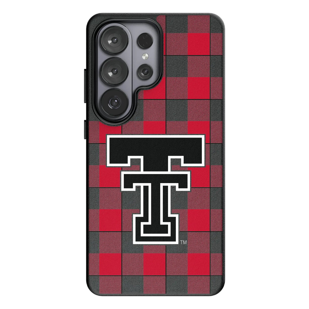 Texas Tech Red Raiders Plaid Galaxy MagSafe Compatible Phone Case for Samsung Galaxy#Device_Galaxy S26 Ultra