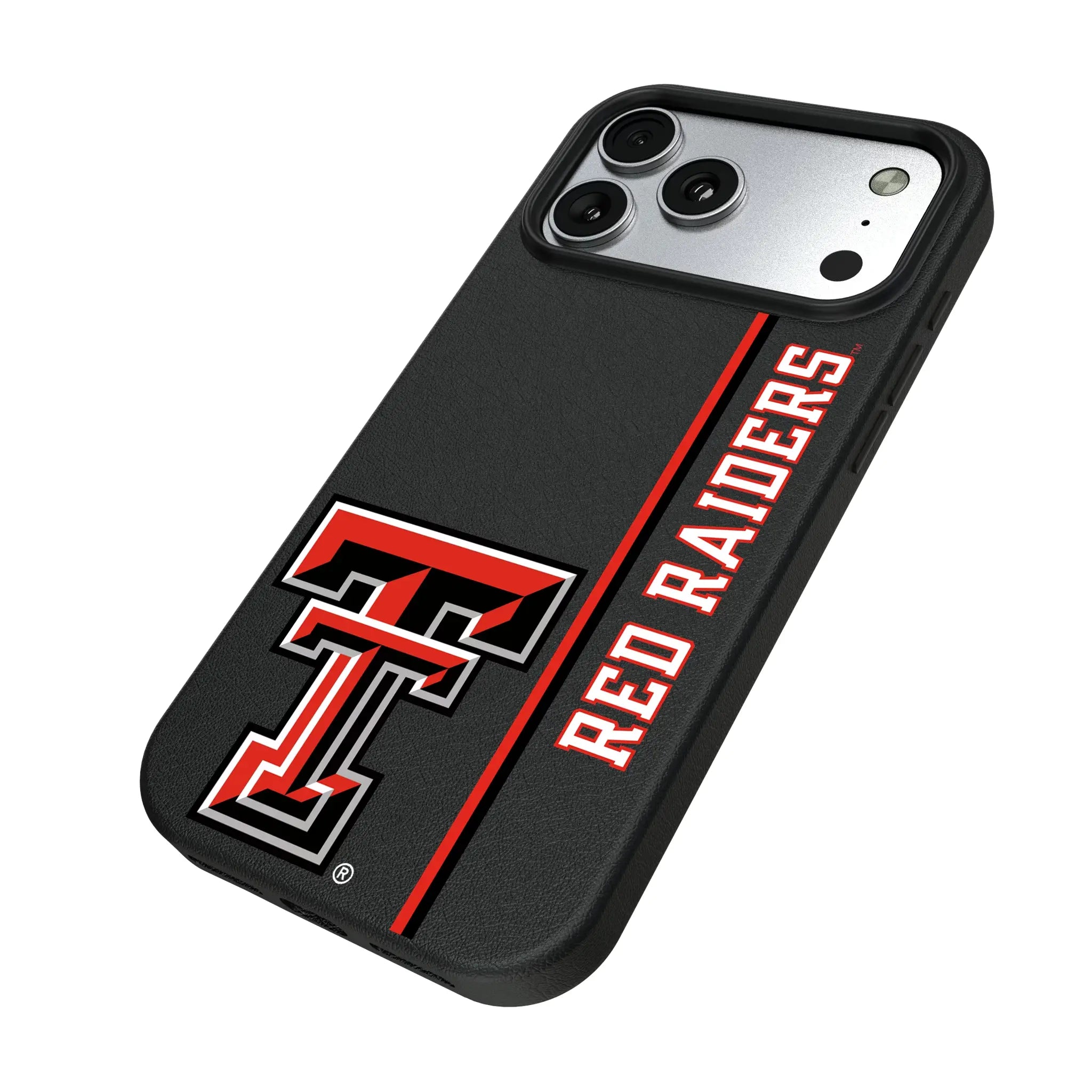 Texas Tech Red Raiders Sidebar iPhone MagSafe Compatible Phone Case for Apple iPhone - Isometric View#Device_iPhone 17 Pro Max