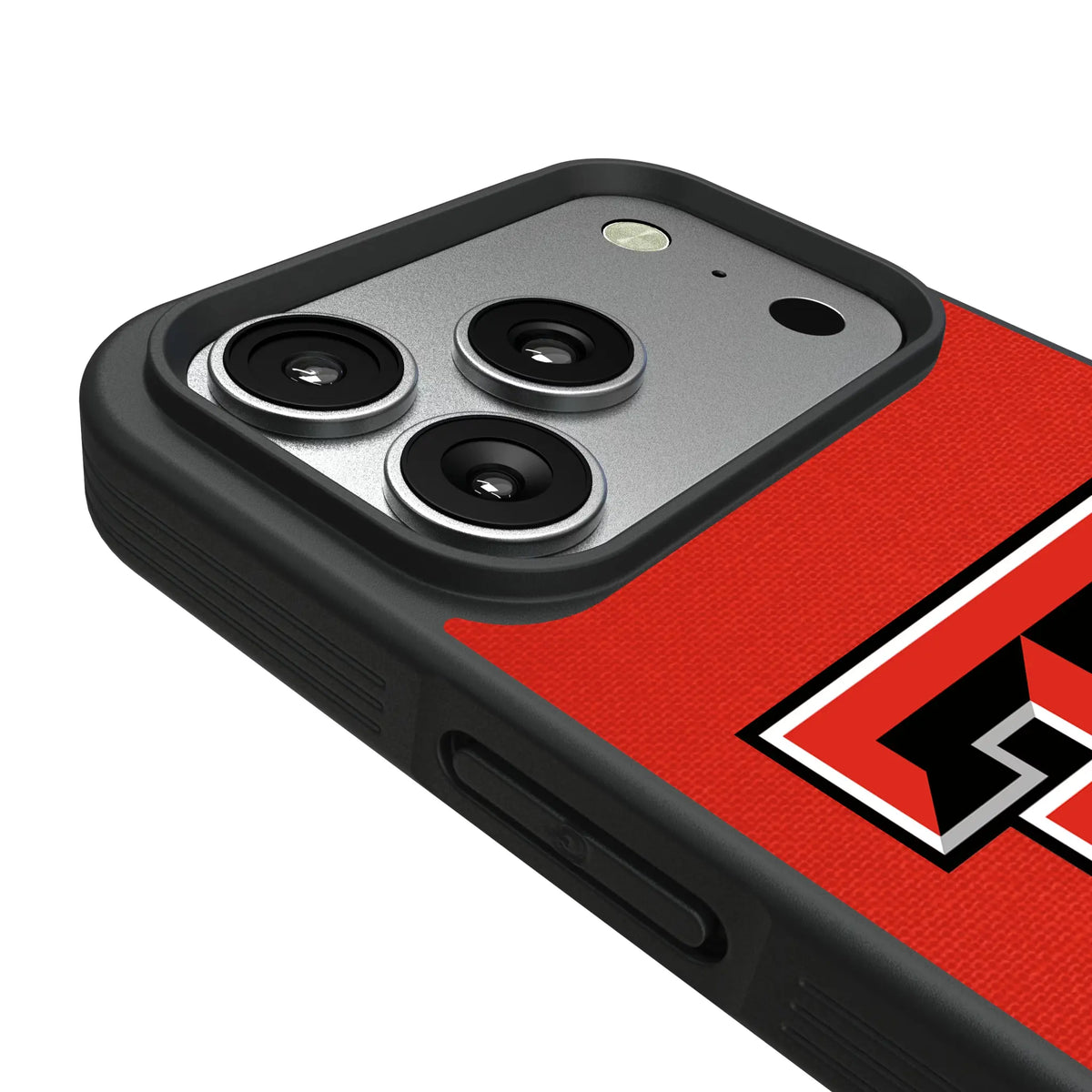 Texas Tech Red Raiders Solid iPhone Bump Phone Case for Apple iPhone - Detail#Device_iPhone 17 Pro