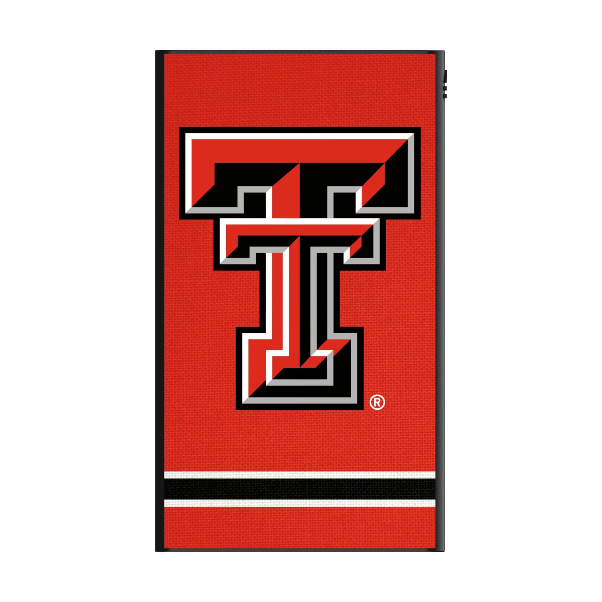 Texas Tech Red Raiders Stripe 5000mAh Flat Powerbank