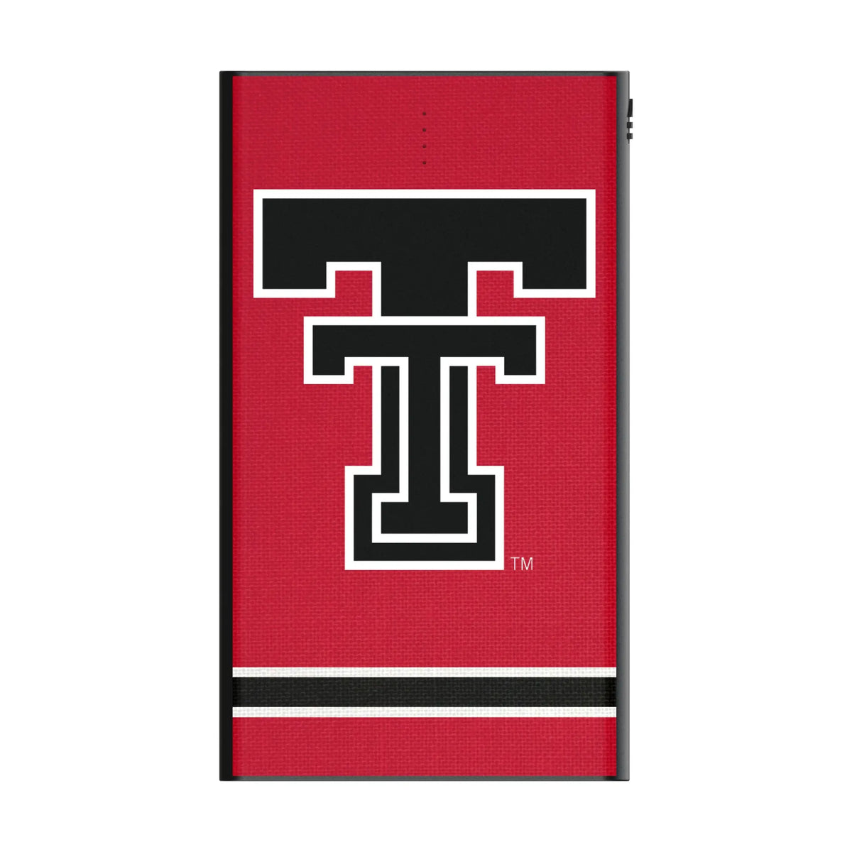 Texas Tech Red Raiders Stripe 5000mAh Flat Power Bank