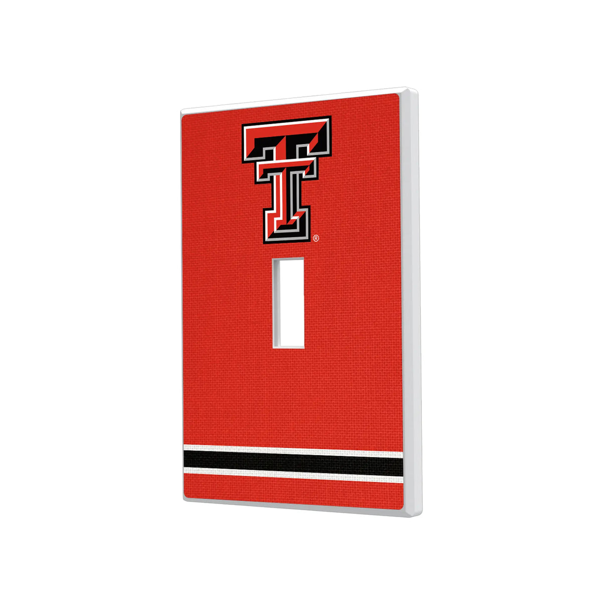 Texas Tech Red Raiders Stripe Hidden-Screw Light Switch Plate#Style_Single Toggle