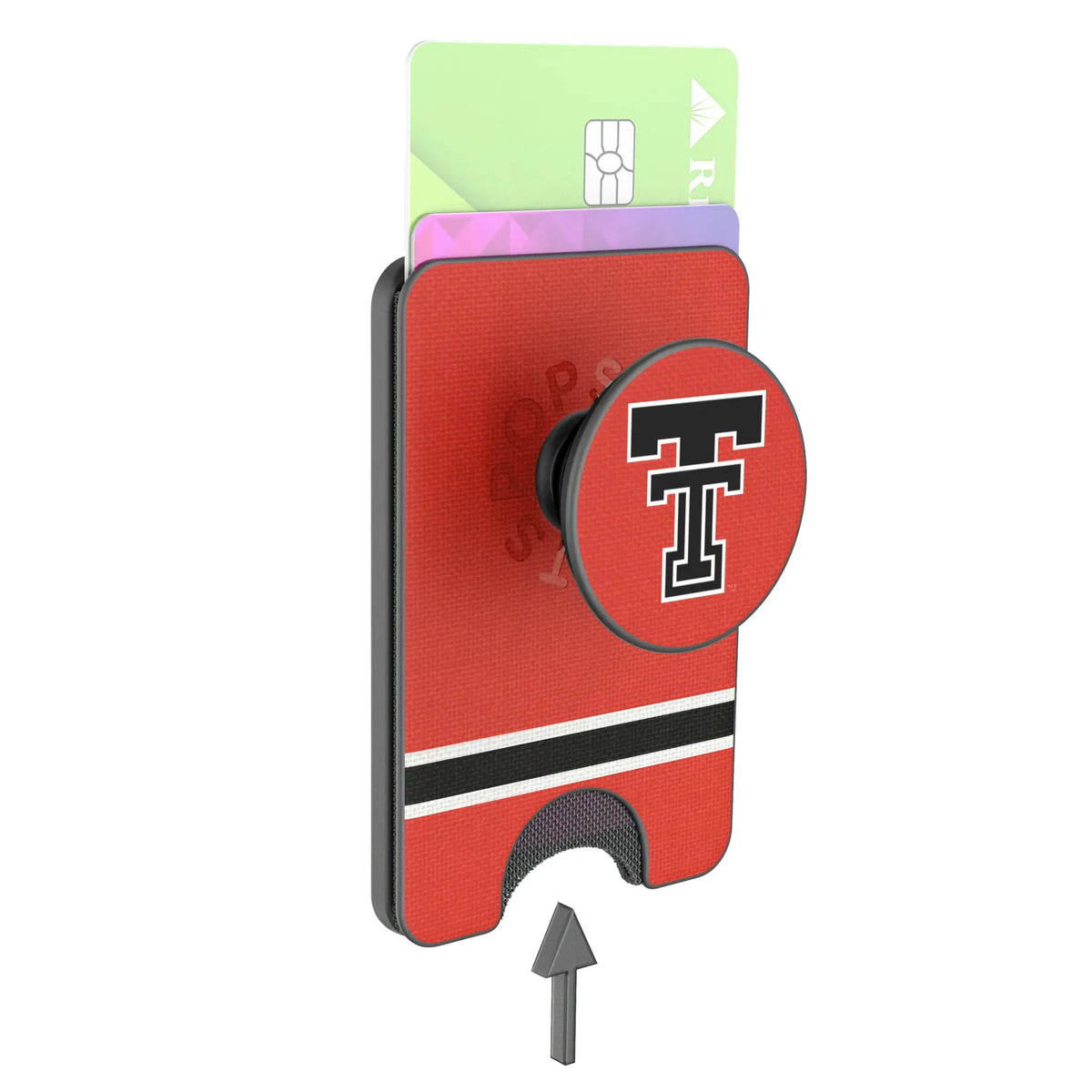Texas Tech Red Raiders Stripe Popsockets Wallet Magnetic - Detail