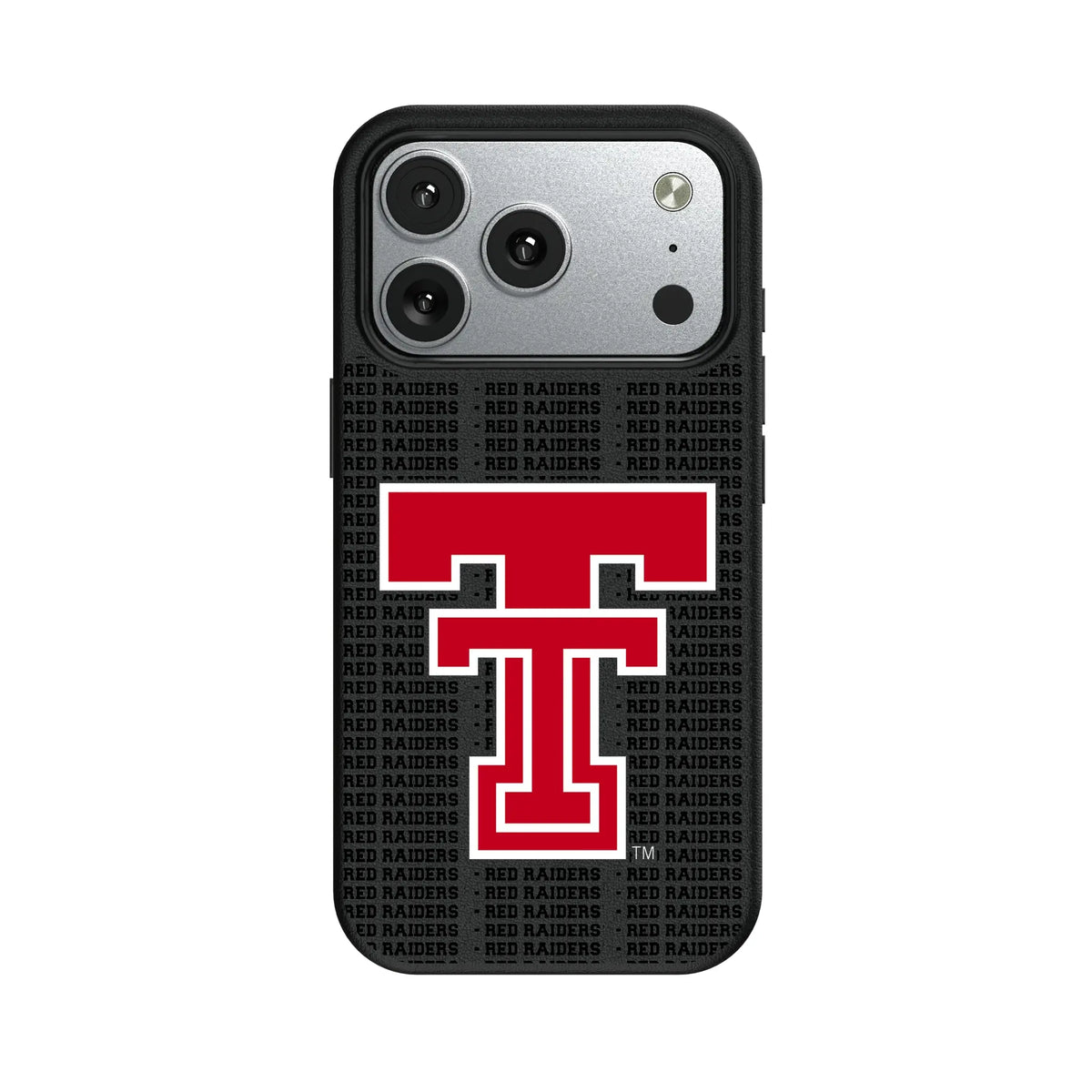 Texas Tech Red Raiders Text Backdrop iPhone MagSafe Compatible Phone Case for Apple iPhone#Device_iPhone 17 Pro