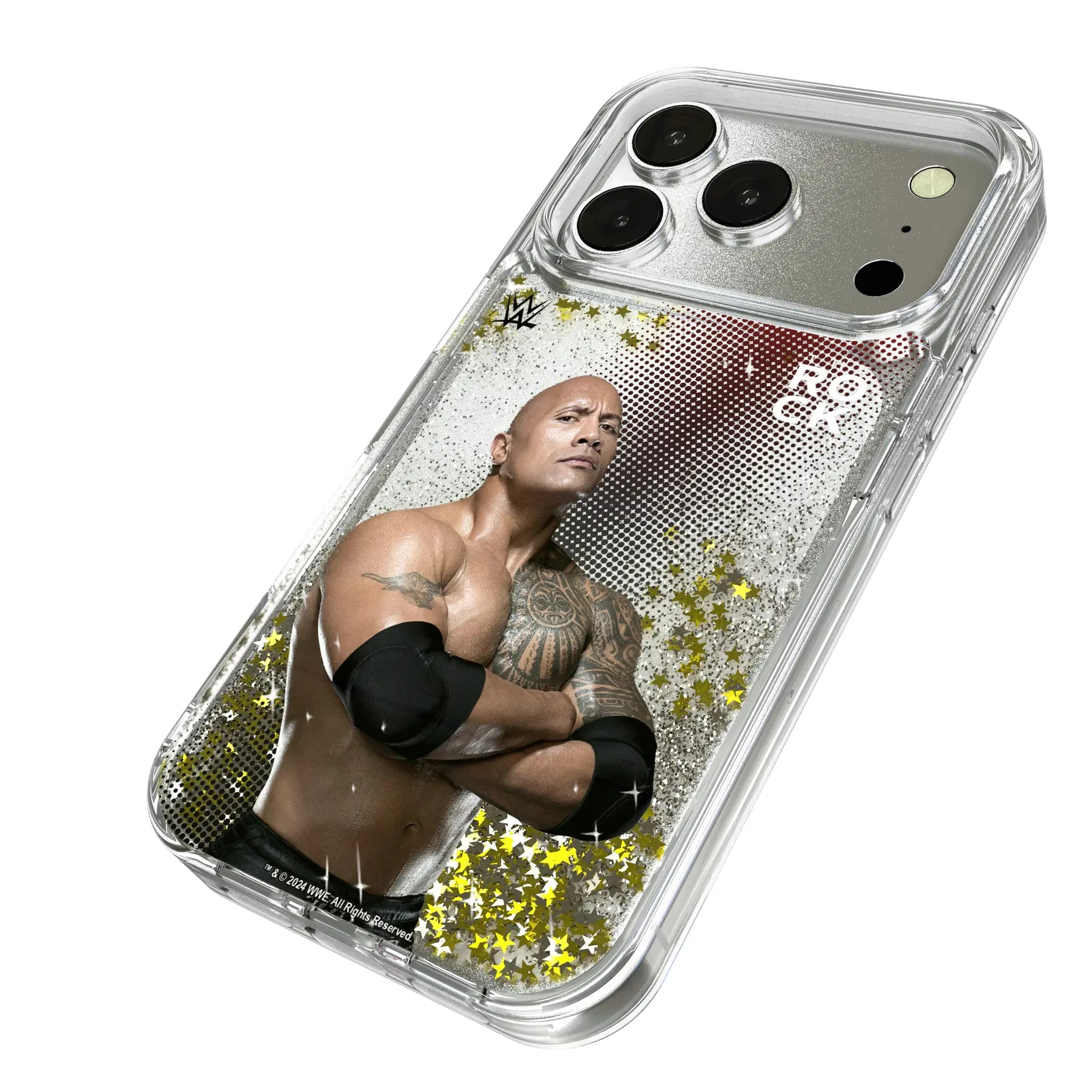 The Rock Superstar iPhone Glitter Phone Case for Apple iPhone - Isometric View