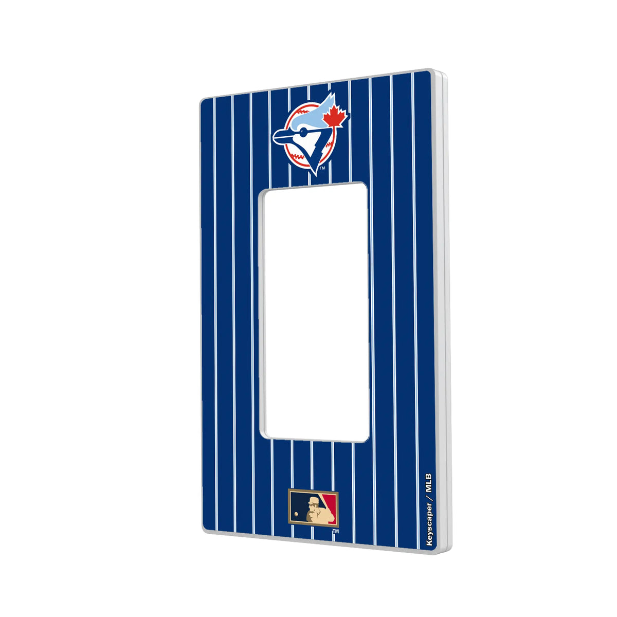 Toronto Blue Jays 1977-1988 - Cooperstown Collection Pinstripe Hidden-Screw Light Switch Plate#Style_Single Rocker