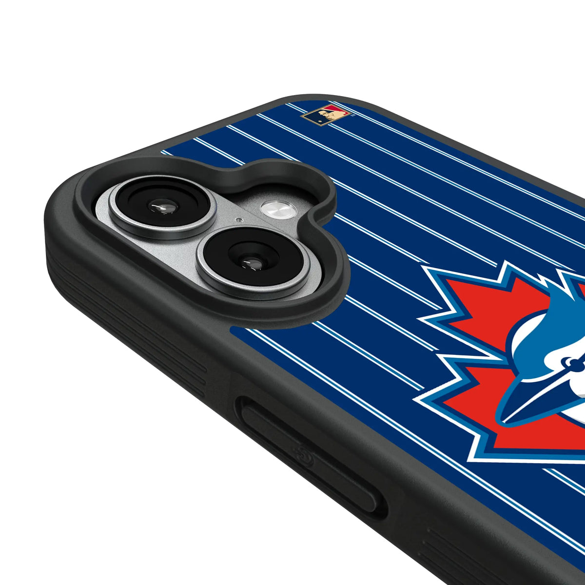 Toronto Blue Jays 1997-2002 - Cooperstown Collection Pinstripe iPhone Bump Phone Case for Apple iPhone - Detail#Device_iPhone 17