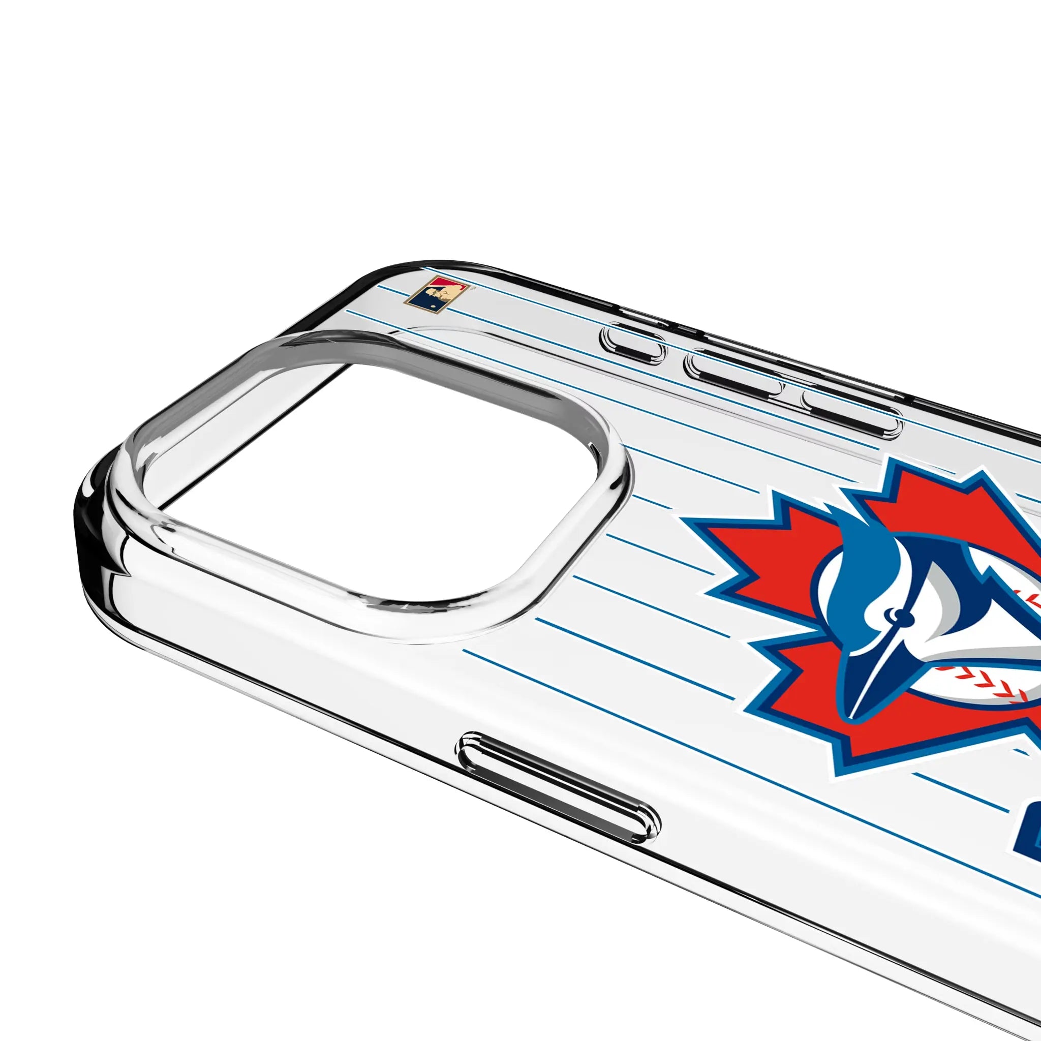 Toronto Blue Jays 1997-2002 - Cooperstown Collection Pinstripe iPhone Clear Phone Case for Apple iPhone - Detail
