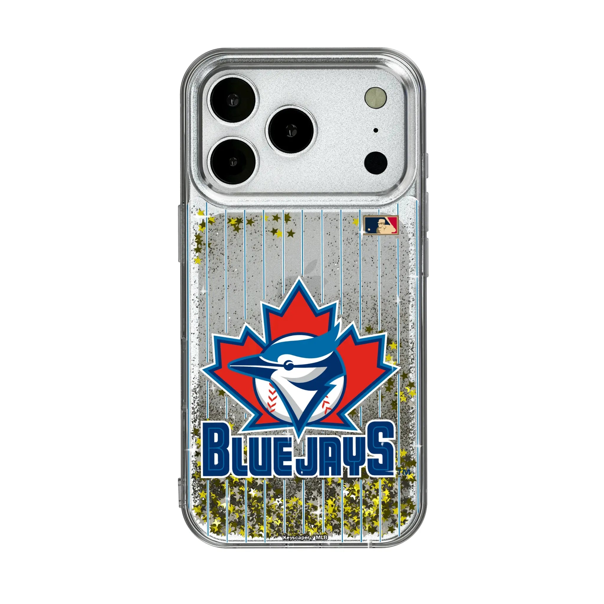 Toronto Blue Jays 1997-2002 - Cooperstown Collection Pinstripe iPhone Glitter Phone Case for Apple iPhone