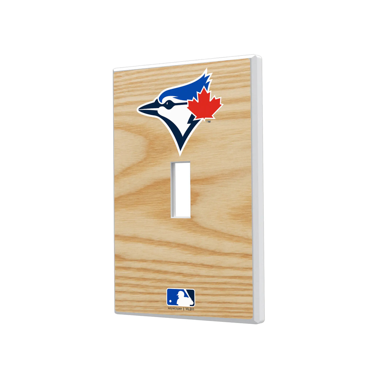 Toronto Blue Jays Baseball Bat Hidden-Screw Light Switch Plate#Style_Single Toggle