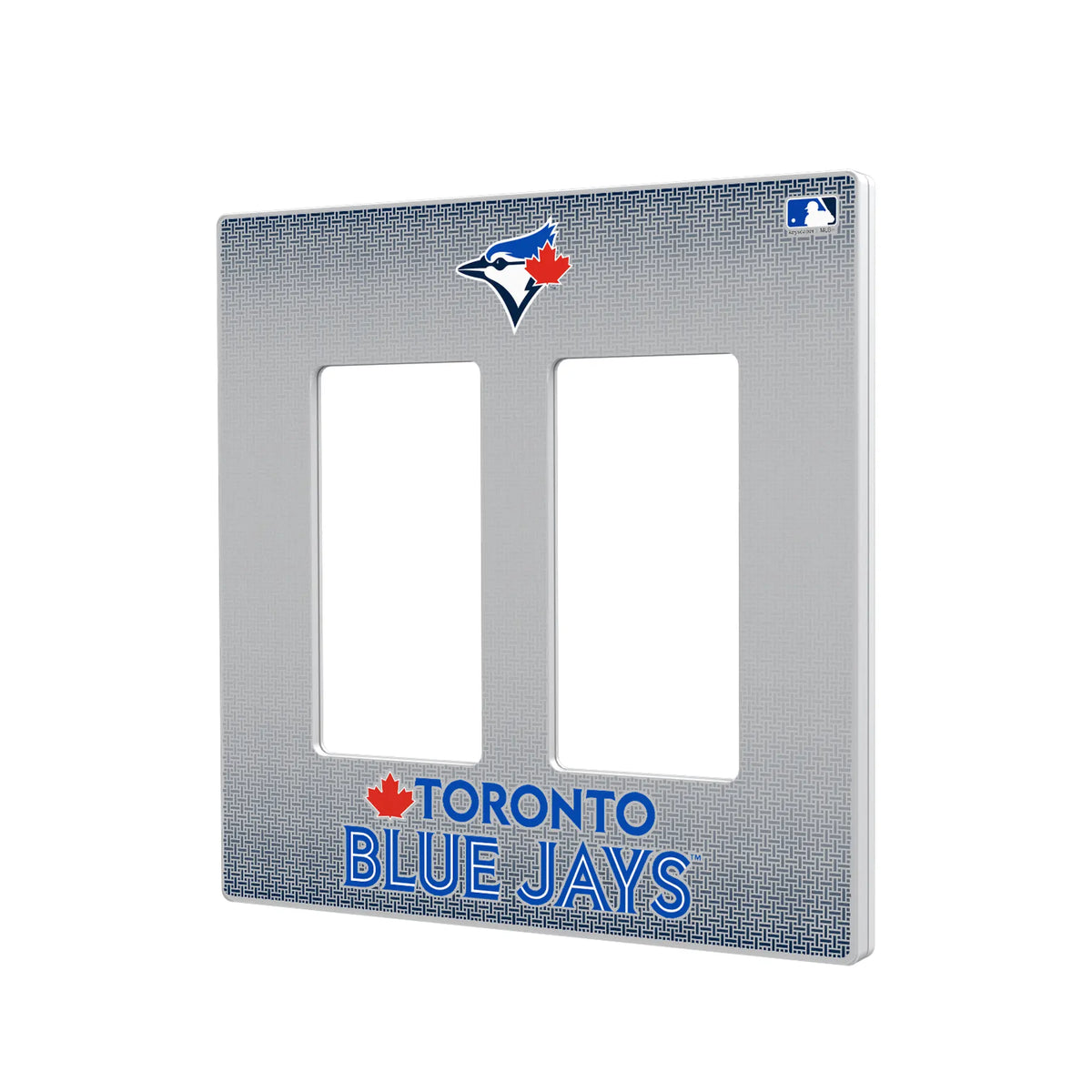 Toronto Blue Jays Linen Hidden-Screw Light Switch Plate#Style_Double Rocker