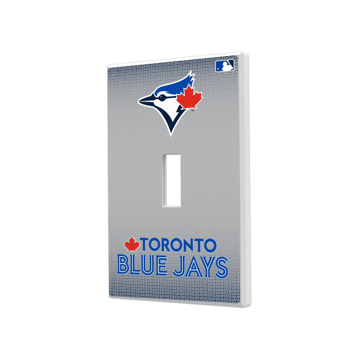 Toronto Blue Jays Linen Hidden-Screw Light Switch Plate#Style_Single Toggle