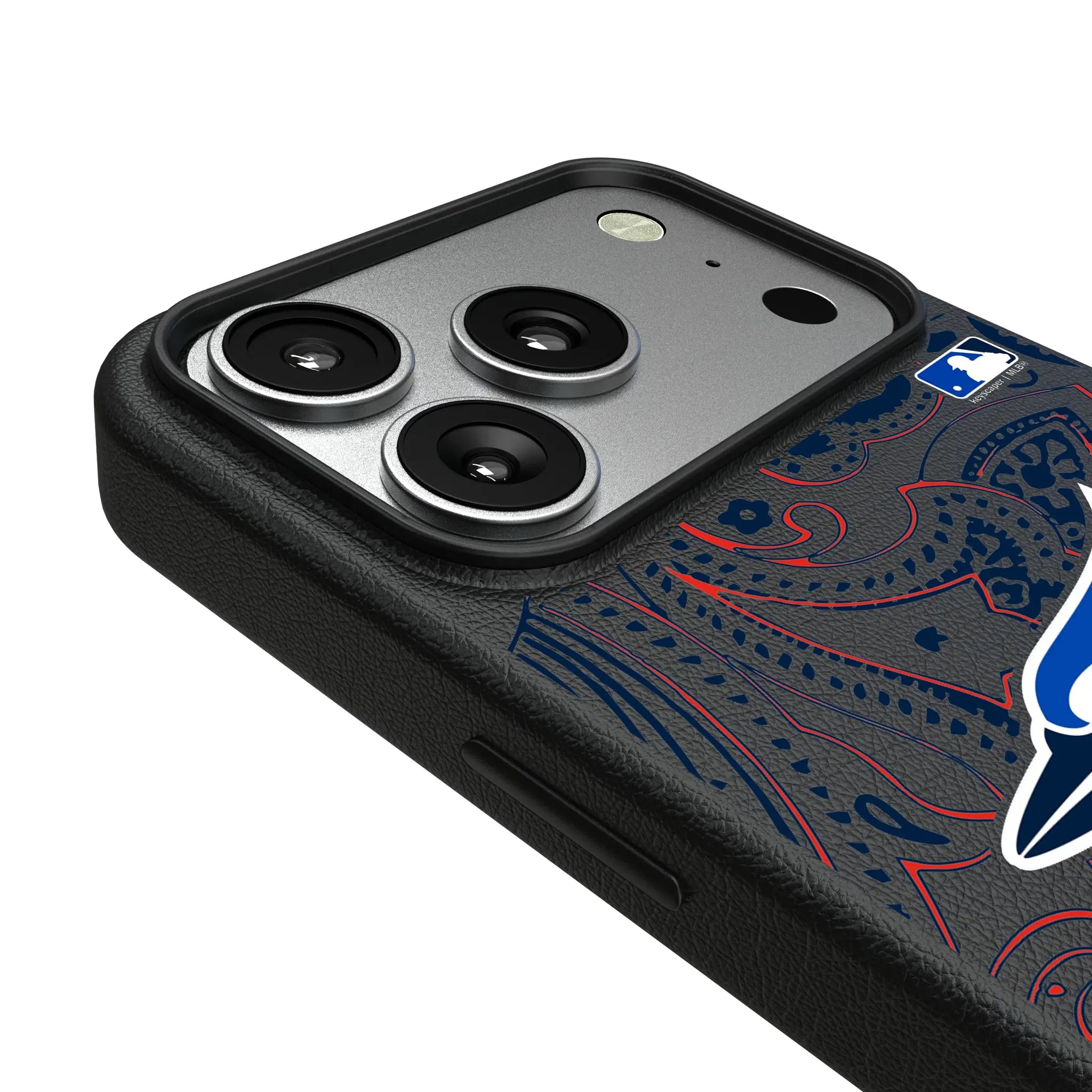 Toronto Blue Jays Paisley iPhone MagSafe Compatible Phone Case for Apple iPhone - Detail#Device_iPhone 17 Pro