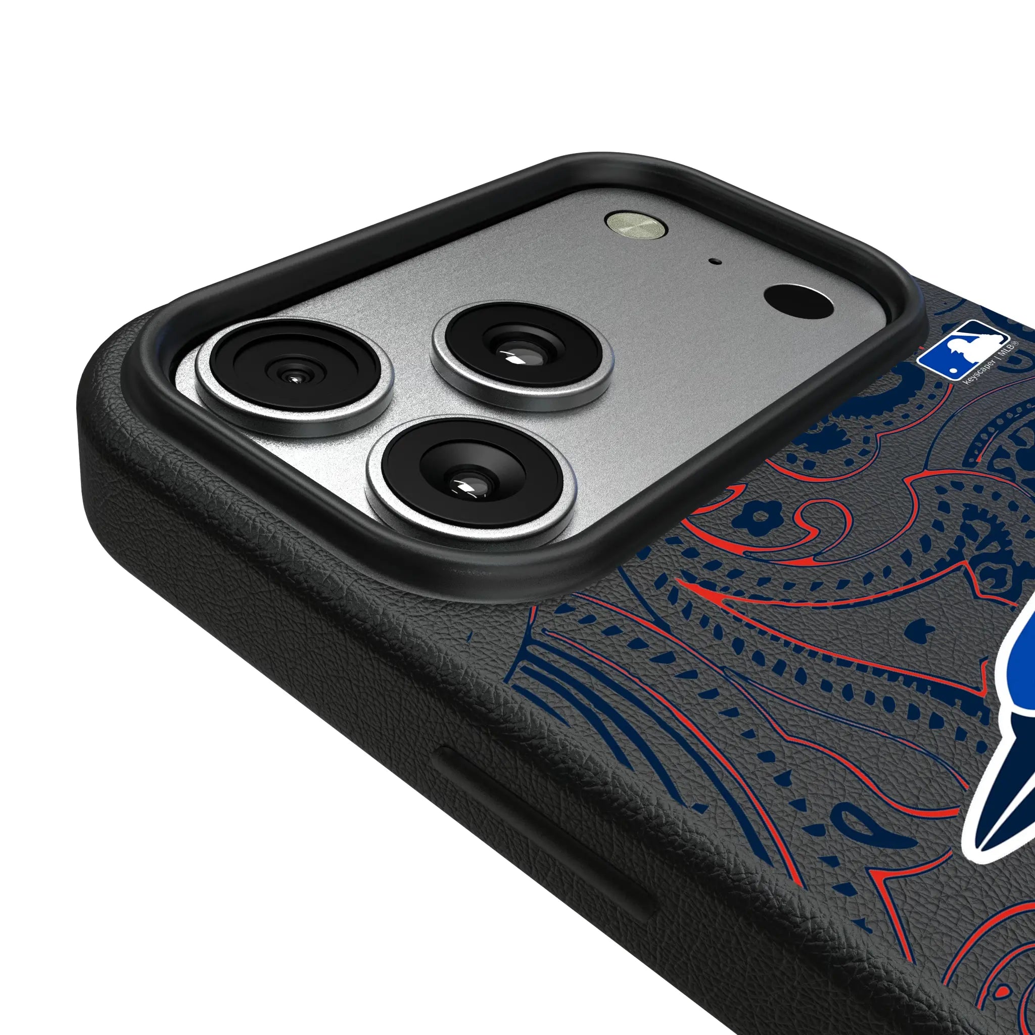 Toronto Blue Jays Paisley iPhone MagSafe Compatible Phone Case for Apple iPhone - Detail#Device_iPhone 17 Pro Max