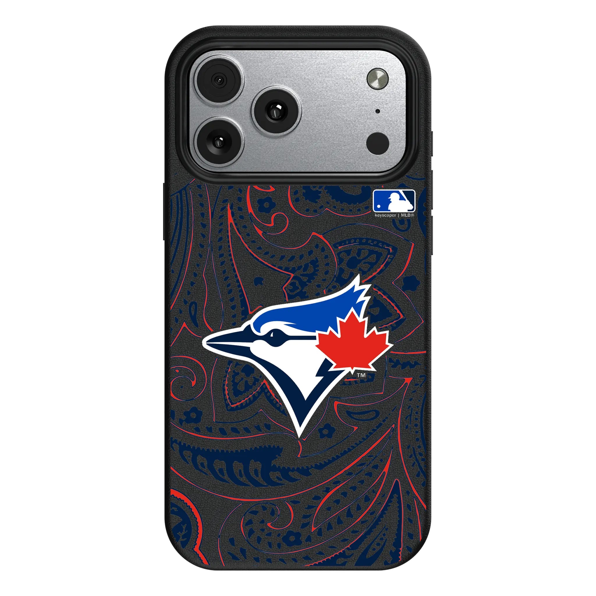 Toronto Blue Jays Paisley iPhone MagSafe Compatible Phone Case for Apple iPhone#Device_iPhone 17 Pro Max