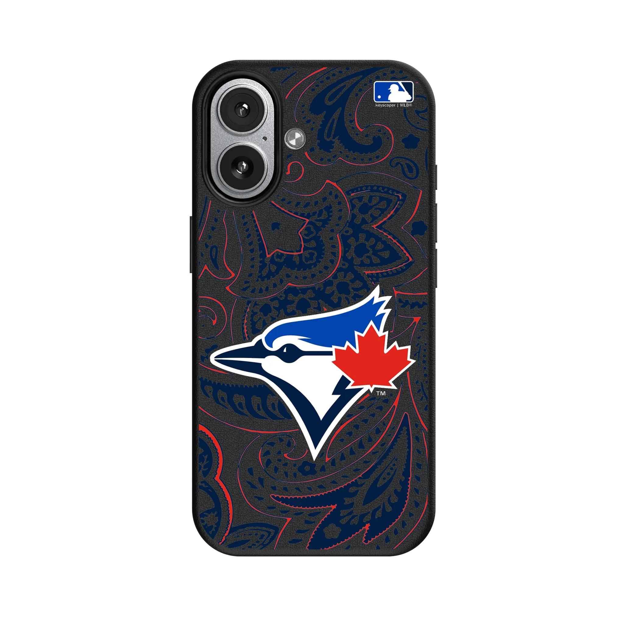 Toronto Blue Jays Paisley iPhone MagSafe Compatible Phone Case for Apple iPhone#Device_iPhone 17