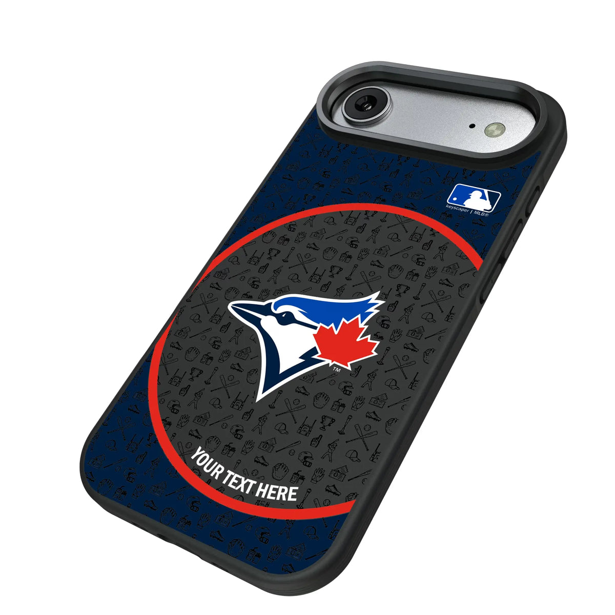 Toronto Blue Jays Personalized Circle iPhone Bump Phone Case for Apple iPhone - Isometric View#Device_iPhone Air