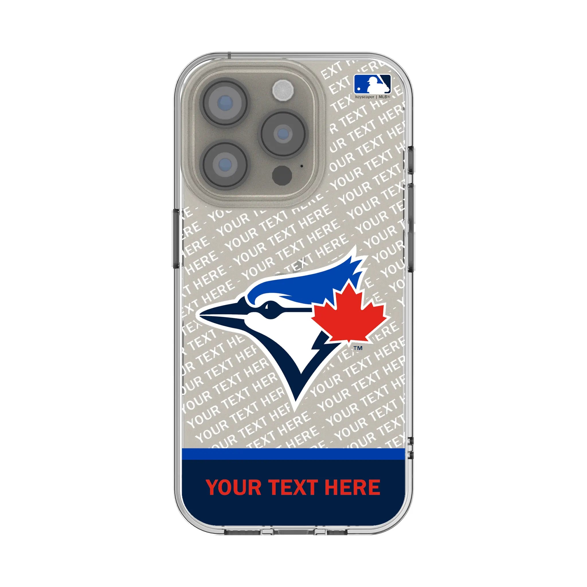 Toronto Blue Jays Personalized EndZone Plus iPhone Clear Phone Case for Apple iPhone