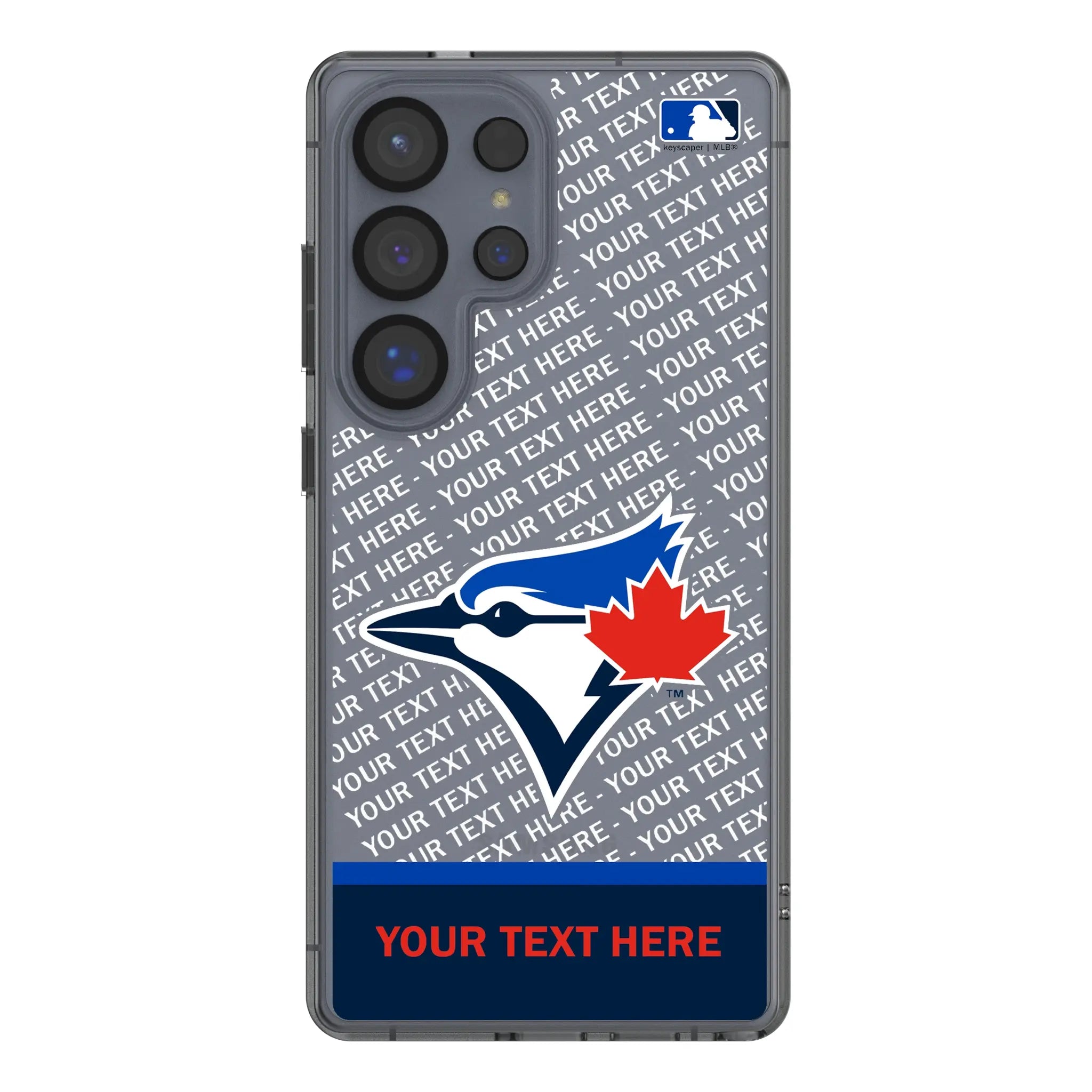 Toronto Blue Jays Personalized EndZone Plus Galaxy Clear Phone Case for Samsung Galaxy#Device_Galaxy S25 Ultra