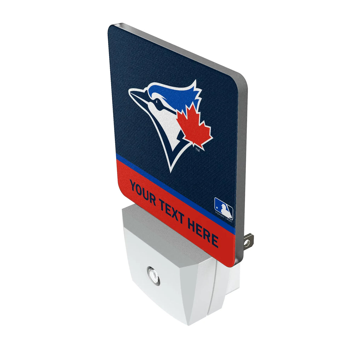 Toronto Blue Jays Personalized Endzone Solid Night Light 2-Pack - Isometric View