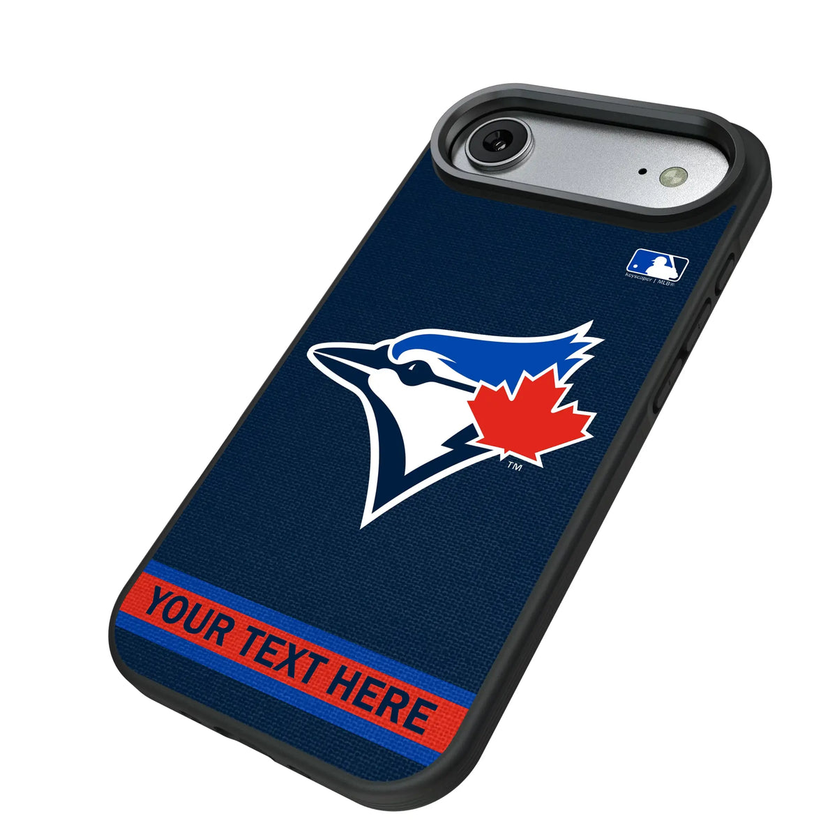 Toronto Blue Jays Personalized Stripe iPhone Bump Phone Case for Apple iPhone - Isometric View#Device_iPhone Air