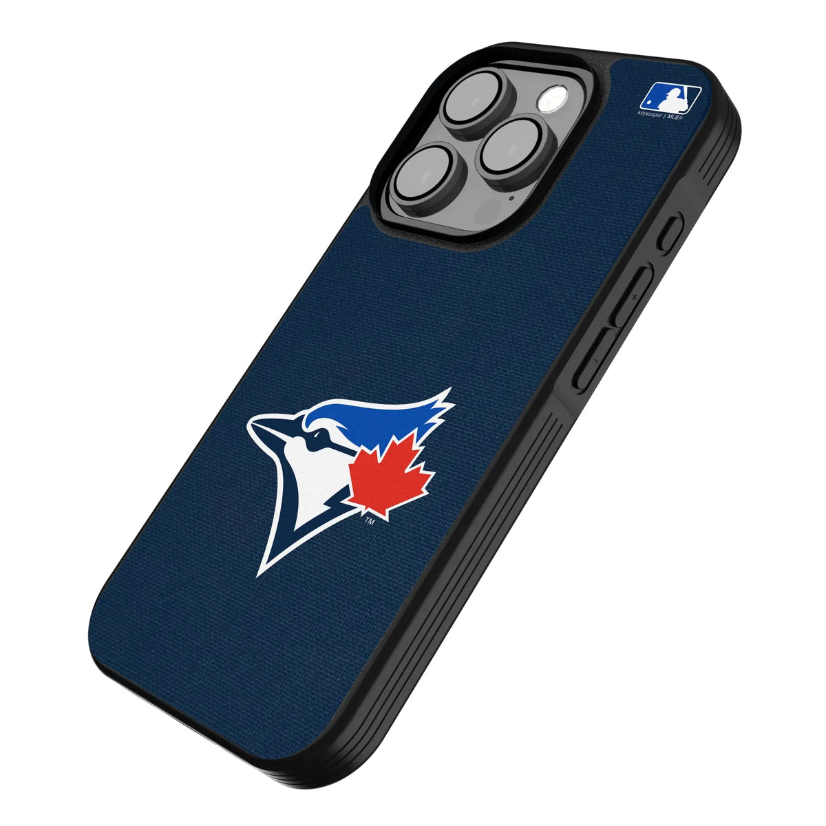 Toronto Blue Jays Solid iPhone Bump Phone Case for Apple iPhone - Isometric View