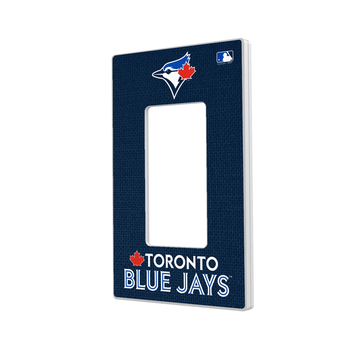 Toronto Blue Jays Solid Hidden-Screw Light Switch Plate#Style_Single Rocker