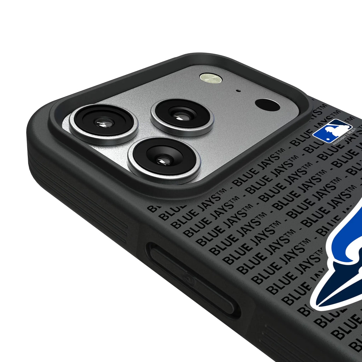 Toronto Blue Jays Text Backdrop iPhone Bump Phone Case for Apple iPhone - Detail#Device_iPhone 17 Pro