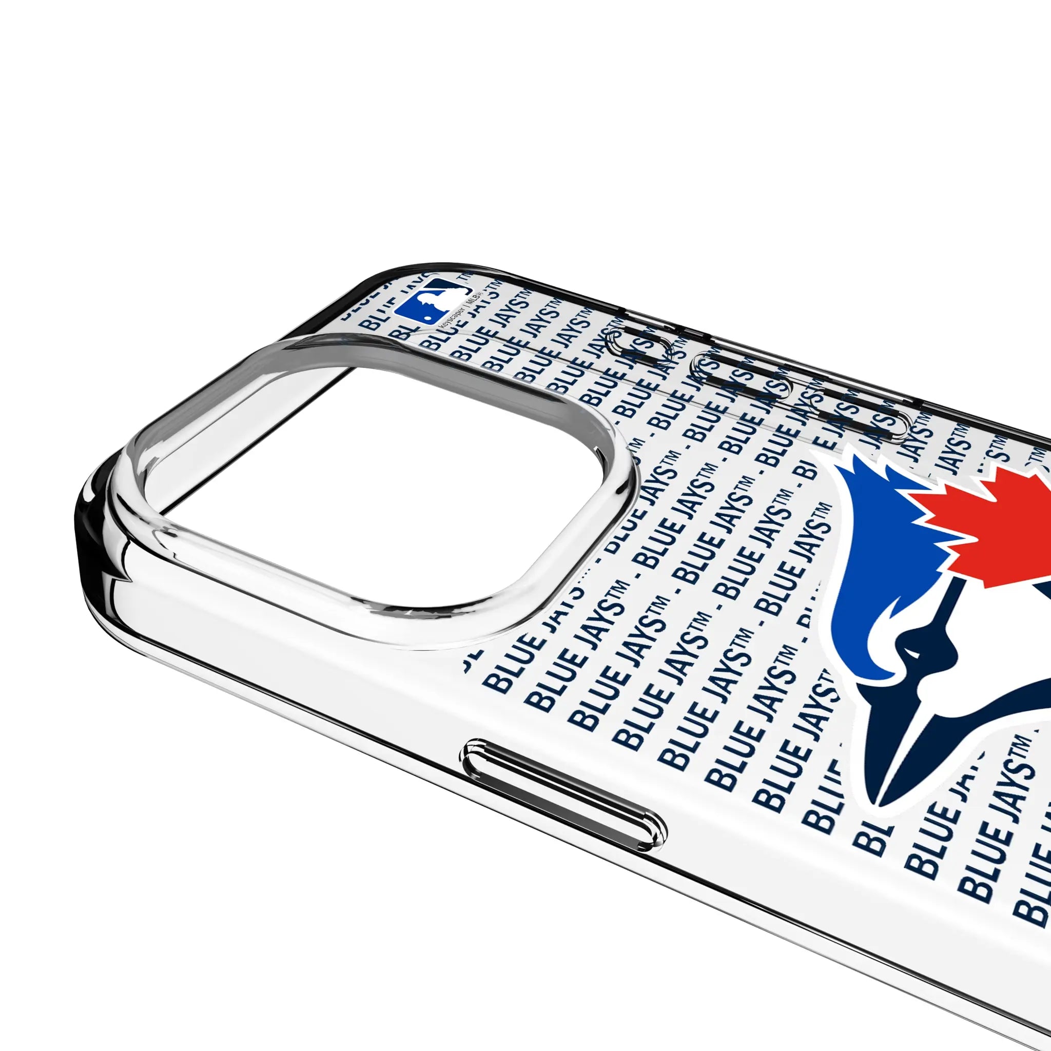 Toronto Blue Jays Text Backdrop iPhone Clear Phone Case for Apple iPhone - Detail