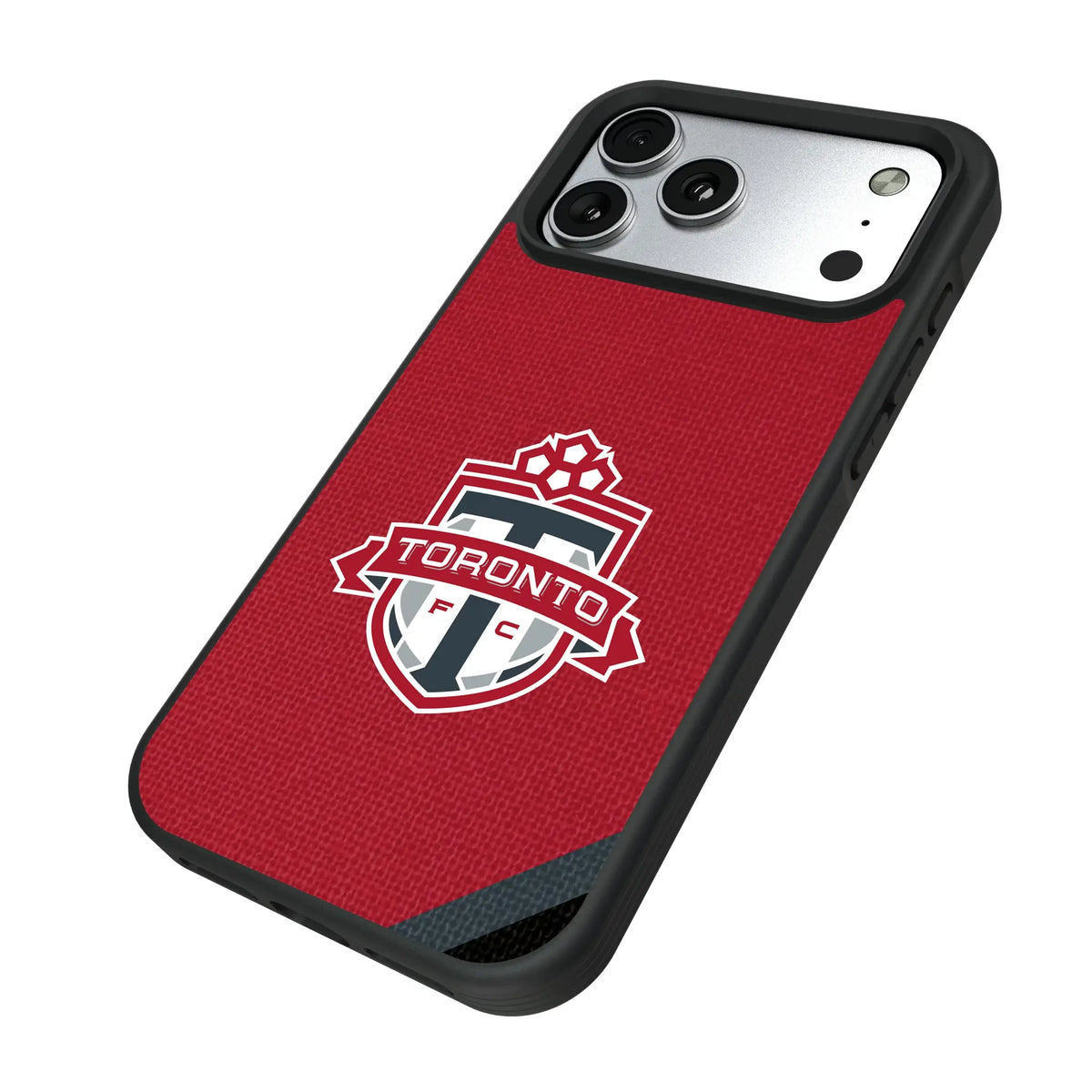 Toronto FC Diagonal Stripe iPhone Bump Phone Case for Apple iPhone - Isometric View#Device_iPhone 17 Pro Max