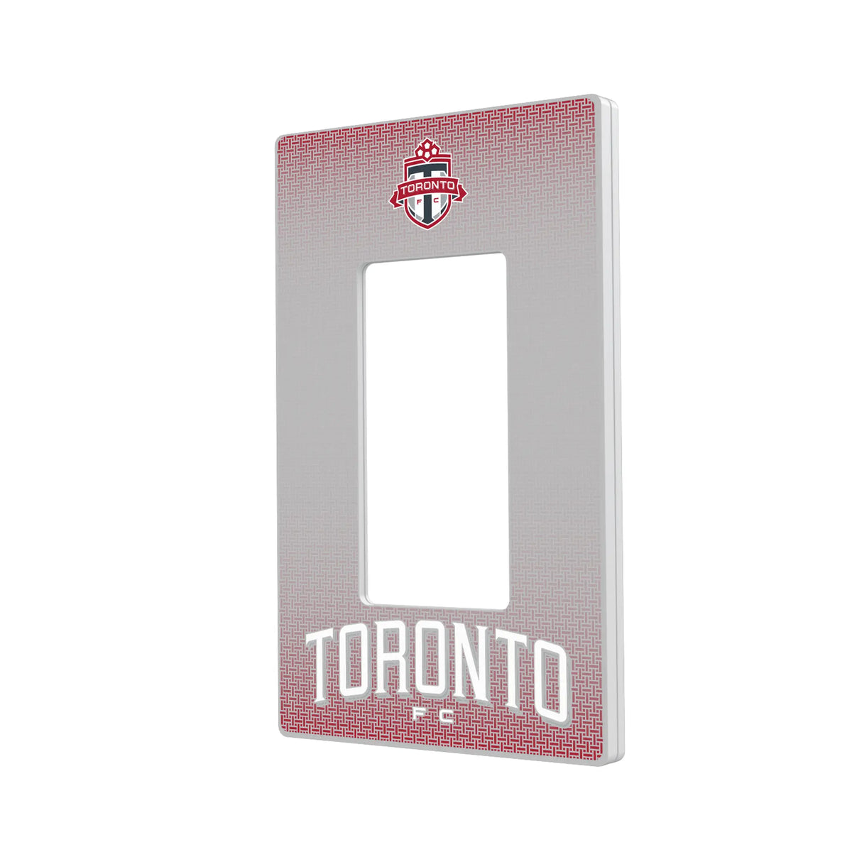 Toronto FC Linen Hidden-Screw Light Switch Plate#Style_Single Rocker