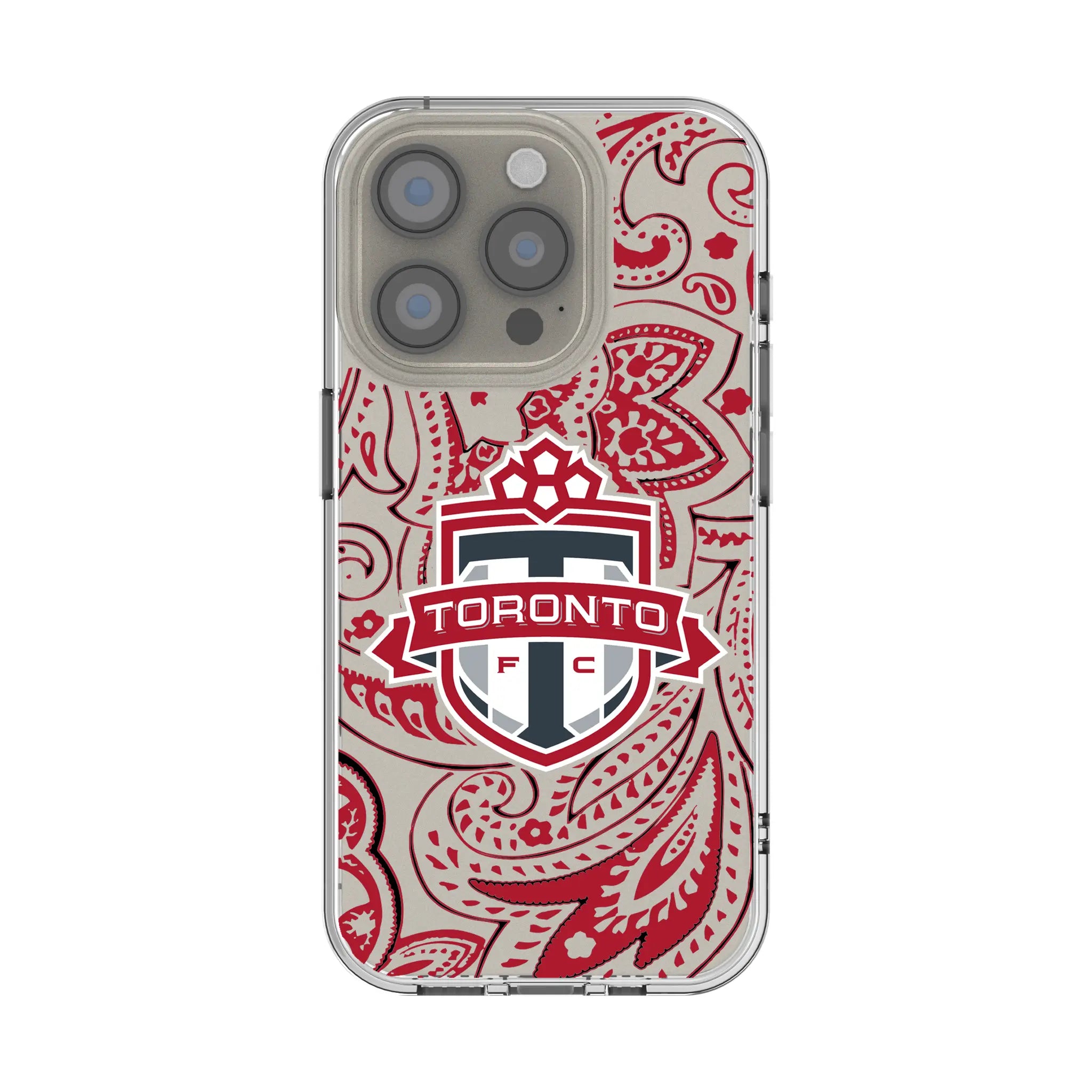 Toronto FC Paisley iPhone Clear Phone Case for Apple iPhone