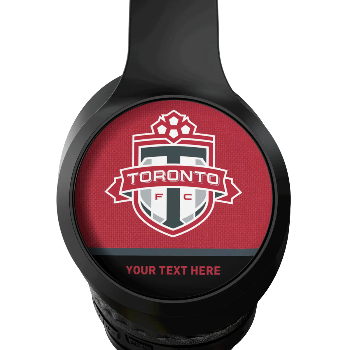 Toronto FC Personalized Endzone Solid Wireless Over-Ear Headphones With Case - Detail