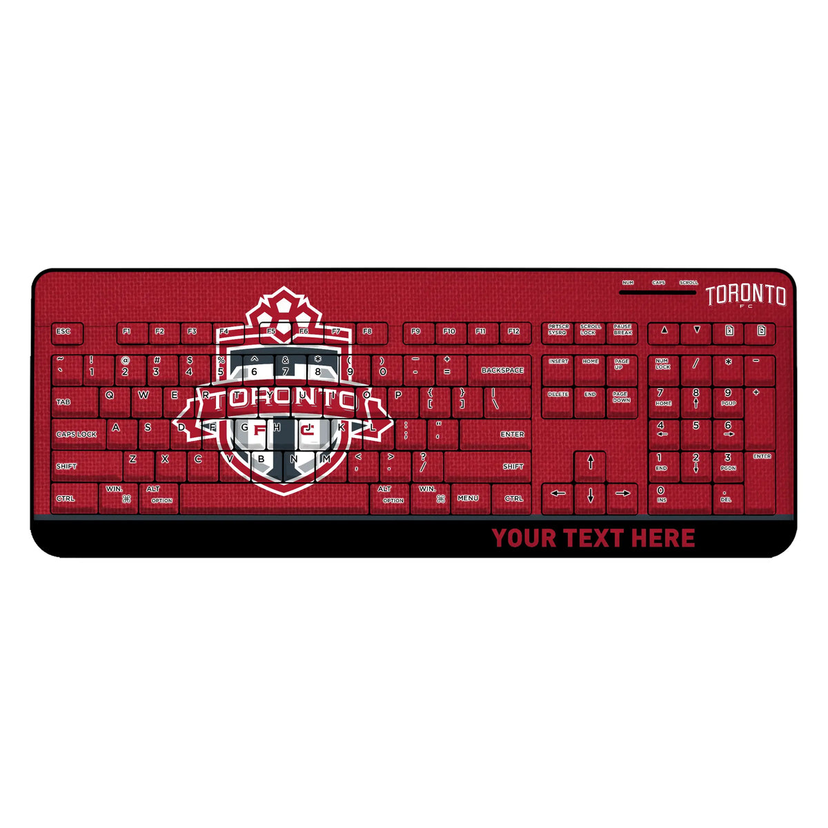 Toronto FC Personalized Endzone Solid Wireless USB Keyboard