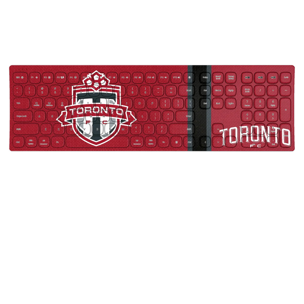 Toronto FC Stripe KKB605 Curved Wireless Keyboard