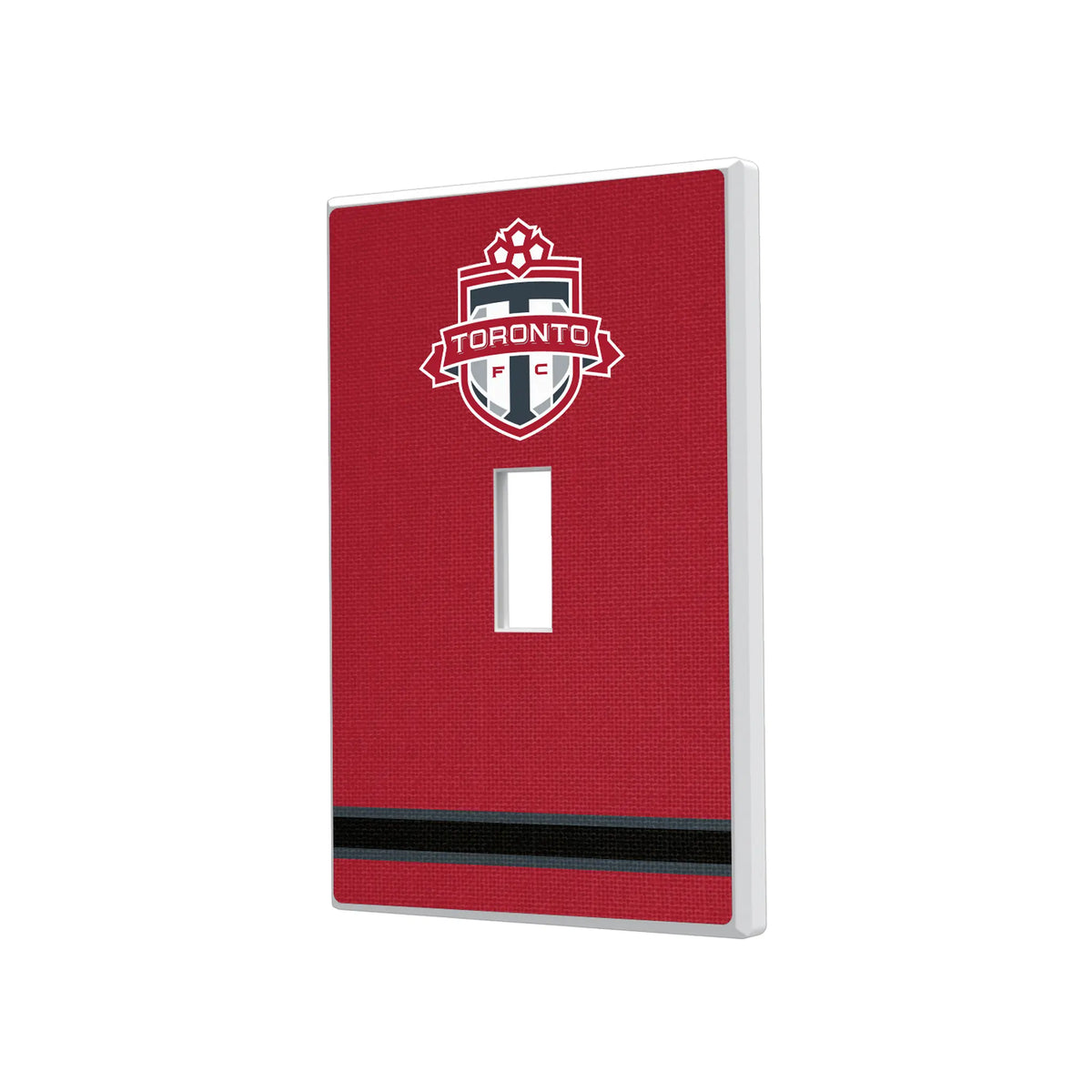 Toronto FC Stripe Hidden-Screw Light Switch Plate#Style_Single Toggle