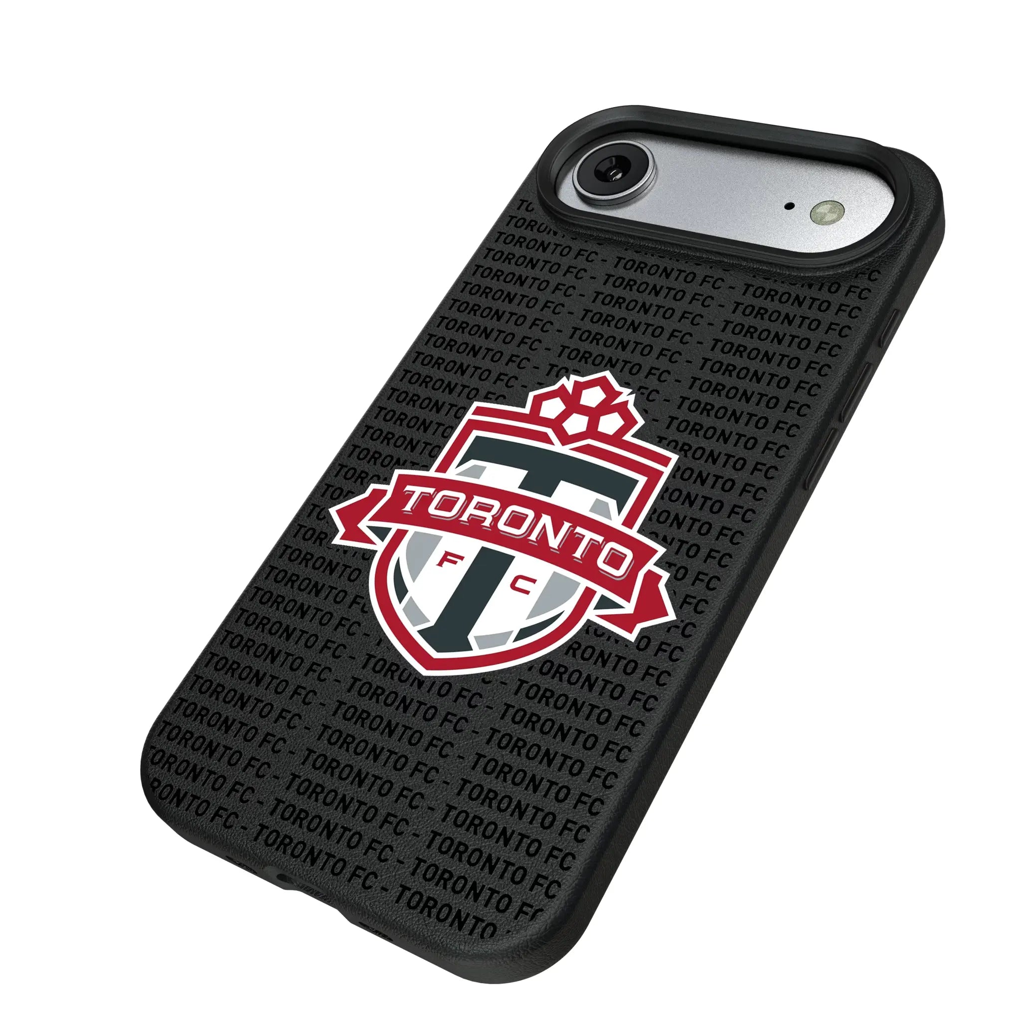 Toronto FC Text Backdrop iPhone MagSafe Compatible Phone Case for Apple iPhone - Isometric View#Device_iPhone Air