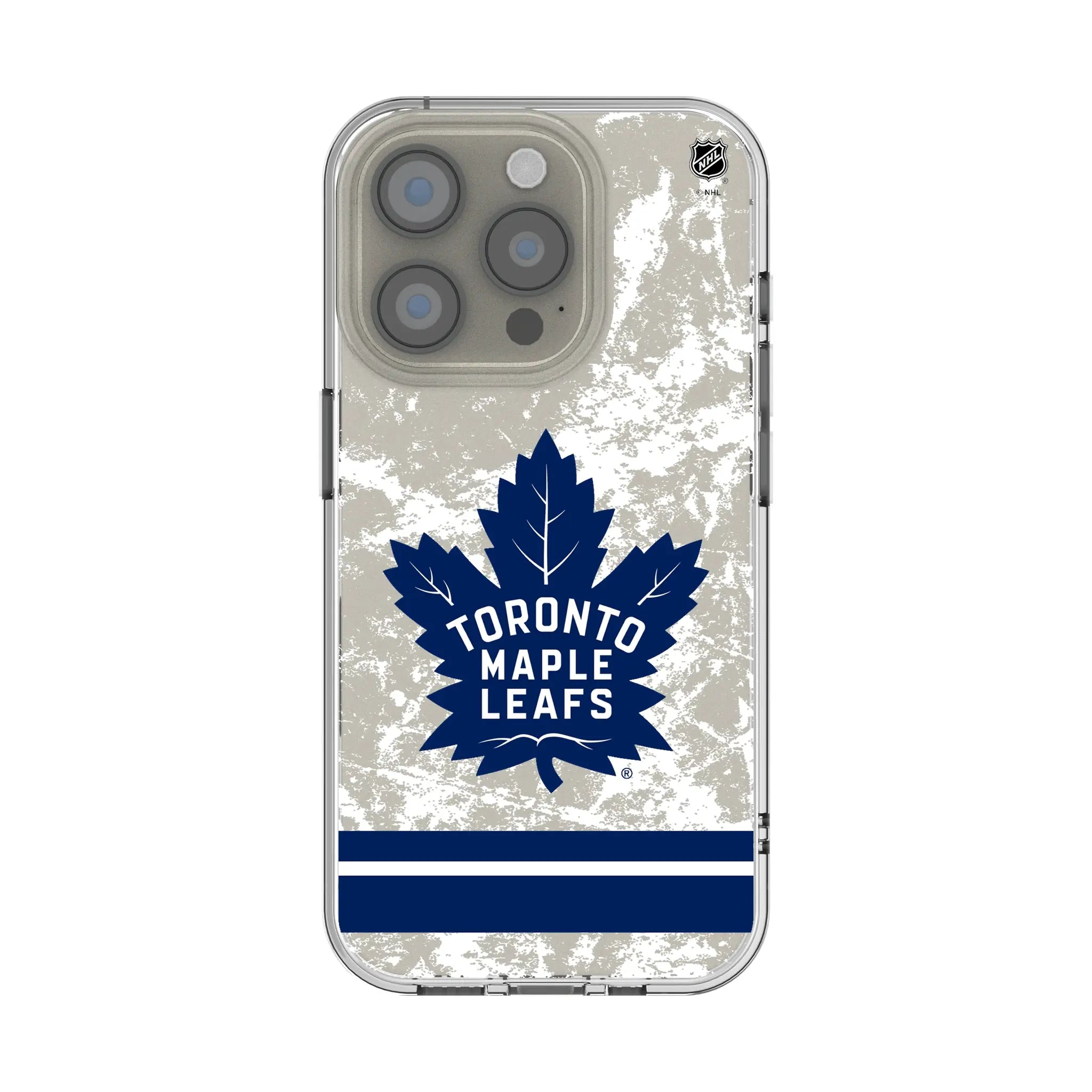 Toronto Maple Leafs Ice Stripe iPhone Clear Phone Case for Apple iPhone