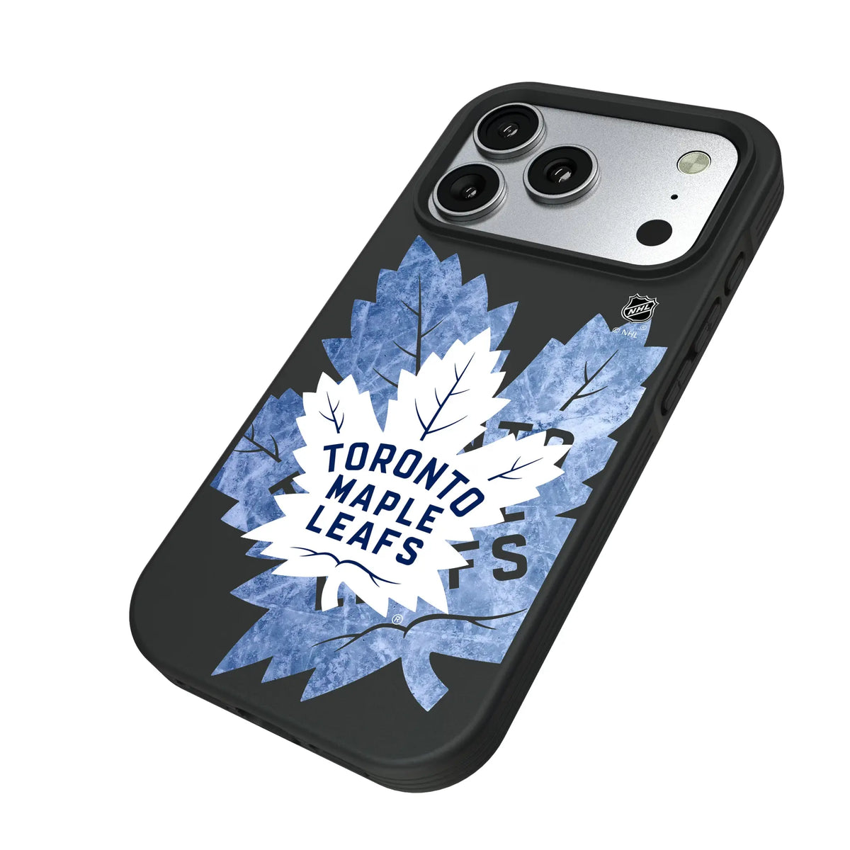 Toronto Maple Leafs Ice Tilt iPhone Bump Phone Case for Apple iPhone - Isometric View#Device_iPhone 17 Pro